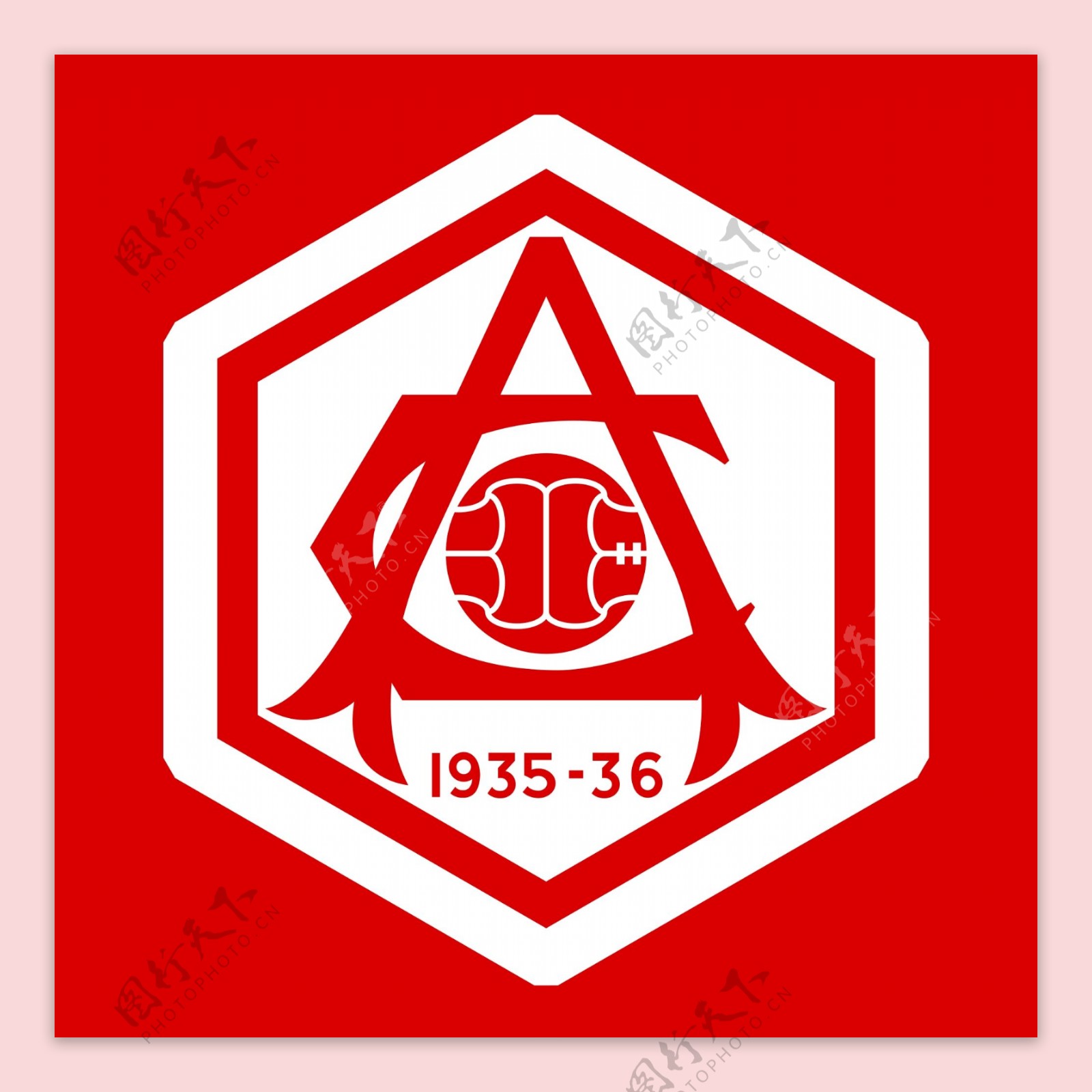 红色阿森纳俱乐部标志免抠psd透明素材