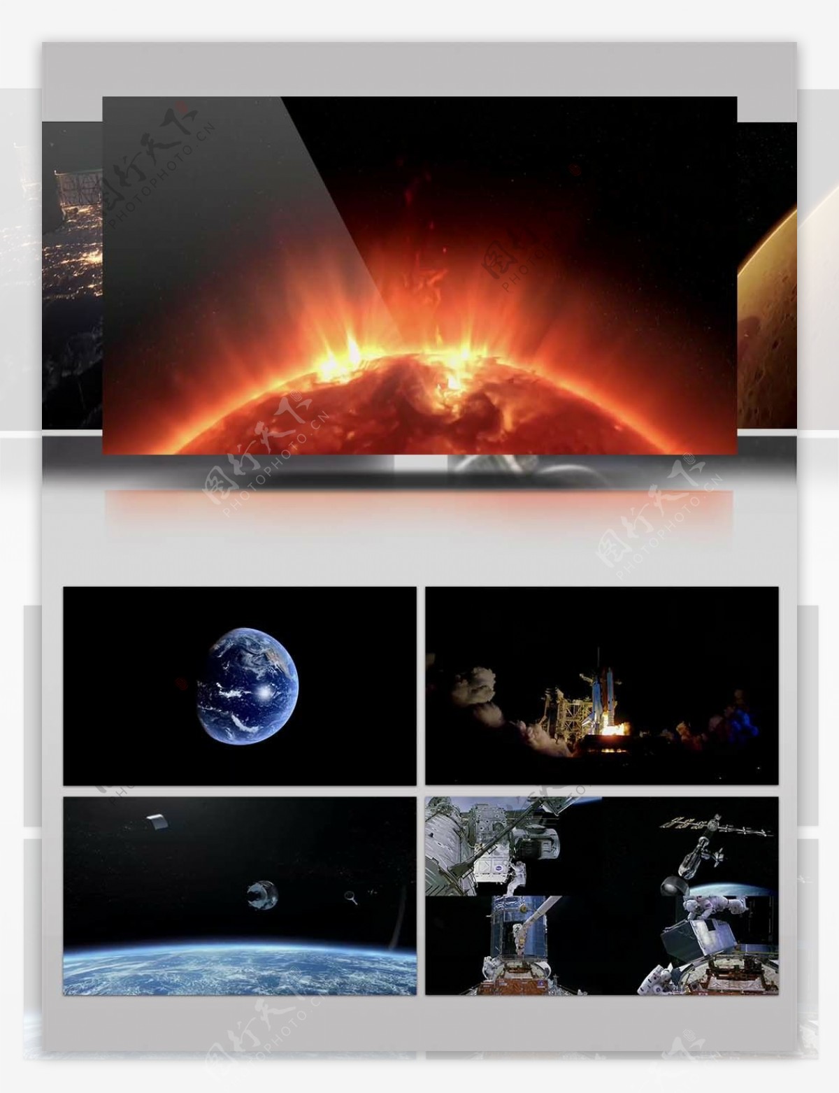 4K航天火箭发射空间地球视频素材