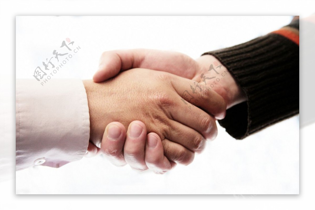 商务团队握手