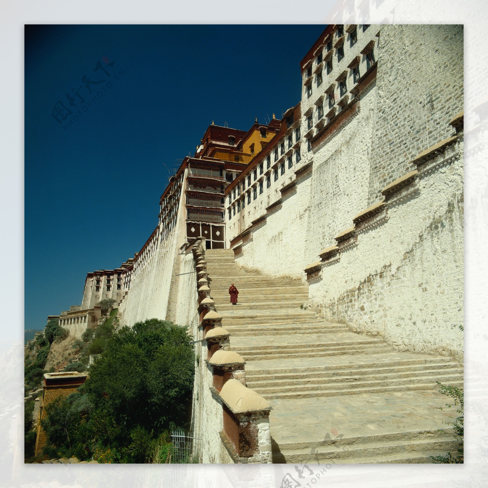 建筑摄影图片西藏风景