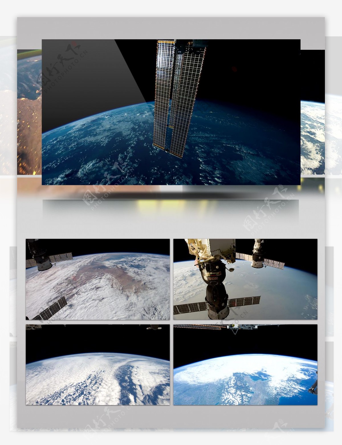2K太空卫星拍摄地球的变换色彩科技梦幻地球