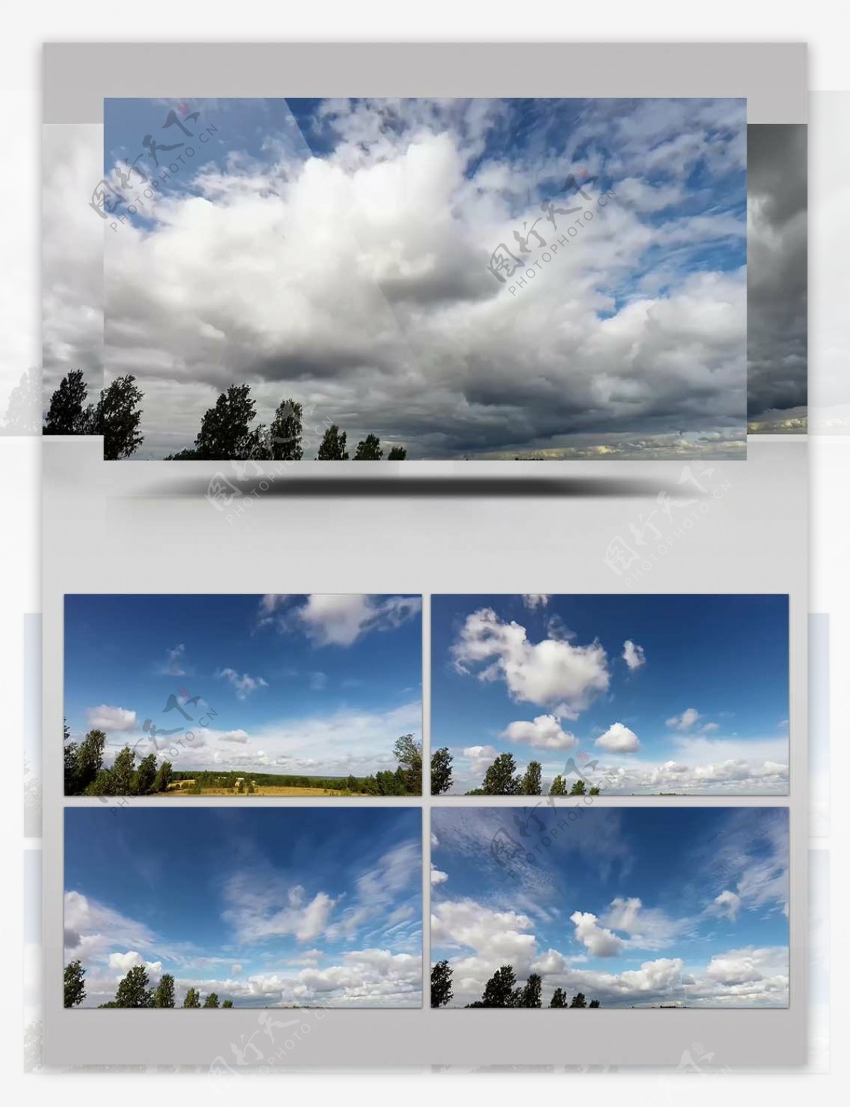 4K超清天空云朵延时拍摄视频