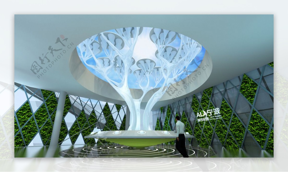 展厅设计树形装置