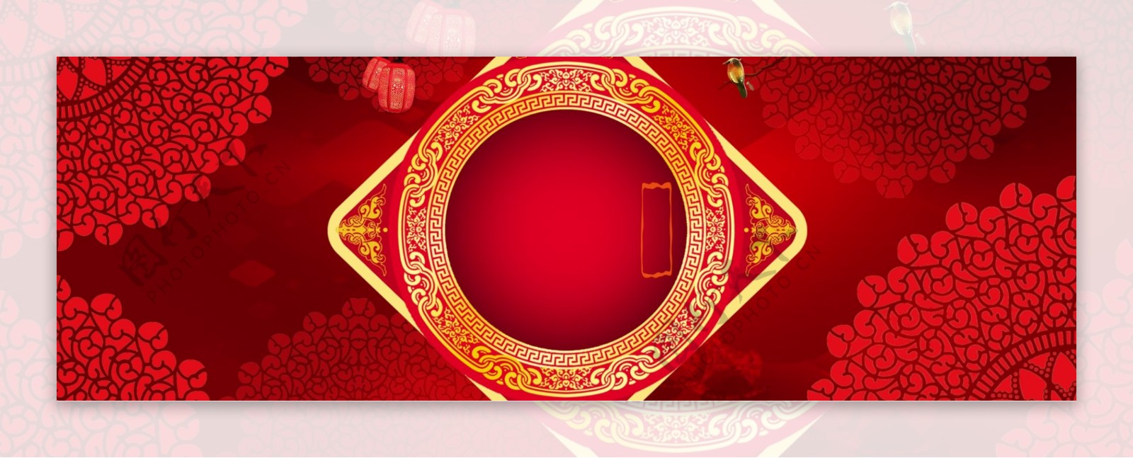 喜庆中国风春节banner背景