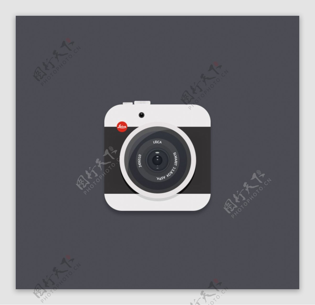 扁平莱卡相机icon