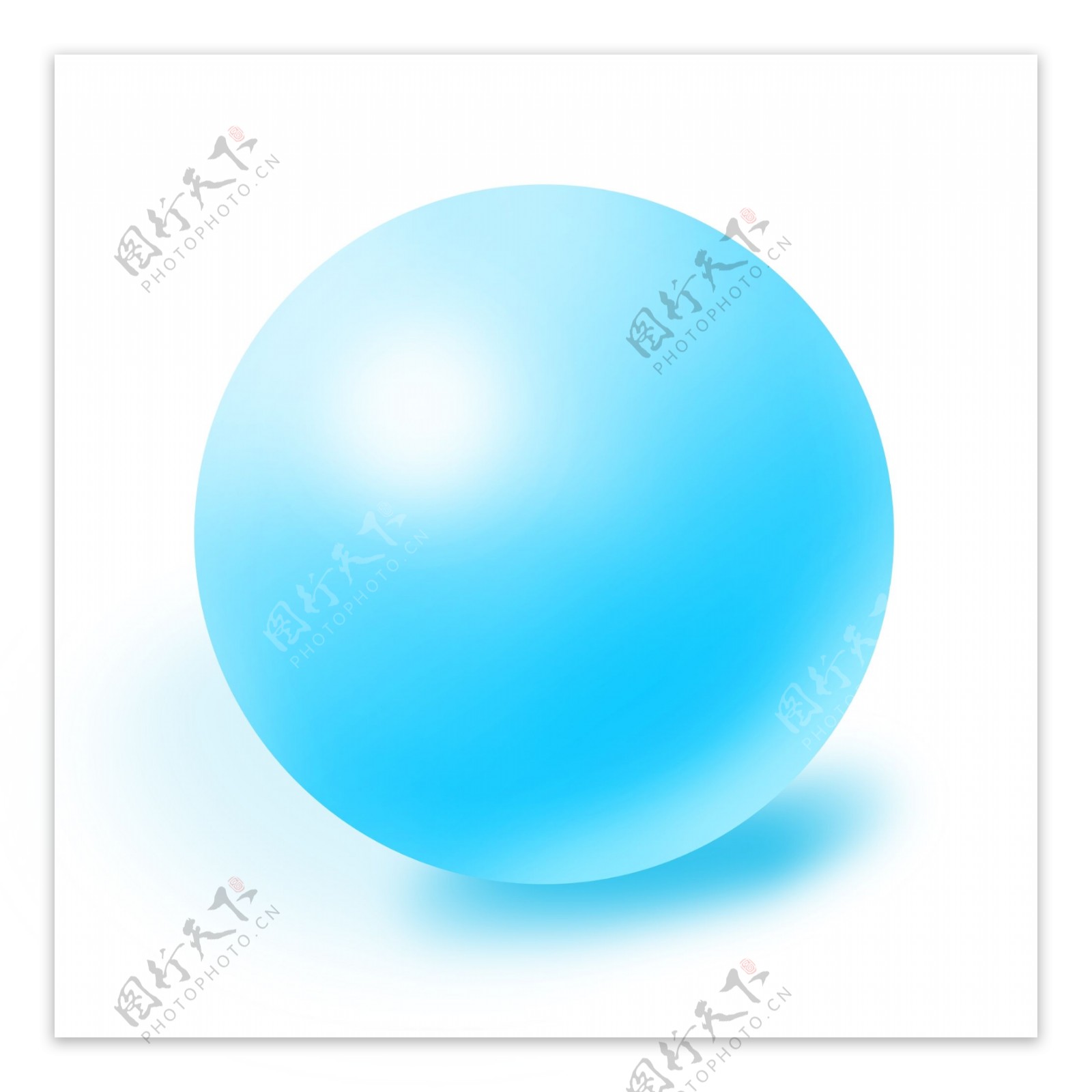 蓝色球