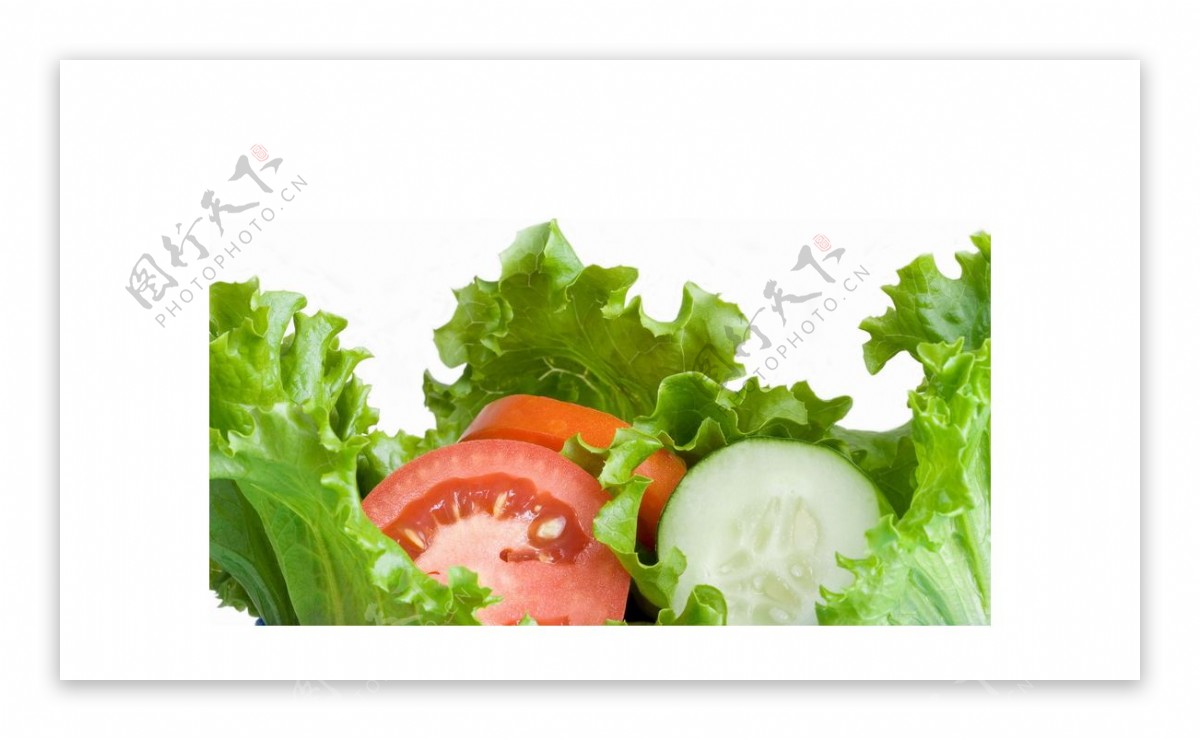 西红柿黄瓜生菜蔬菜png元素