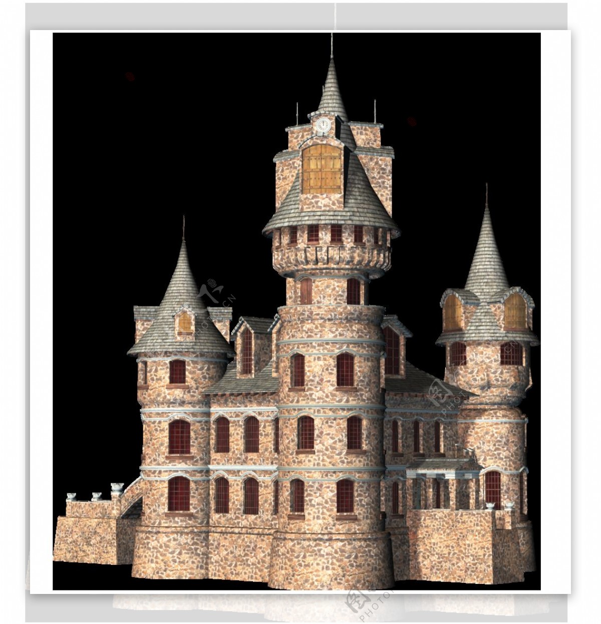 欧式建筑城堡png元素
