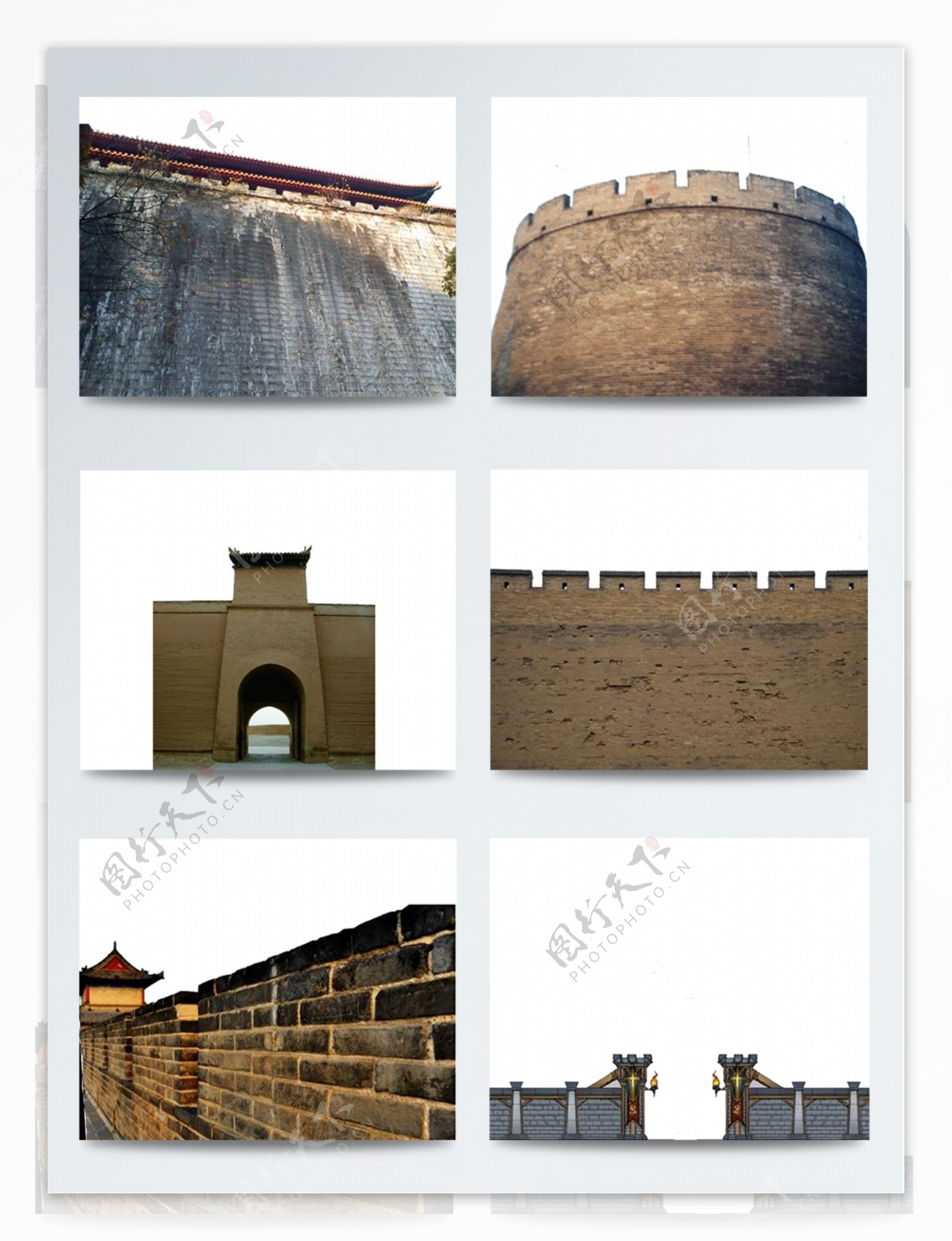 古代中国恢弘壮阔古城墙建筑