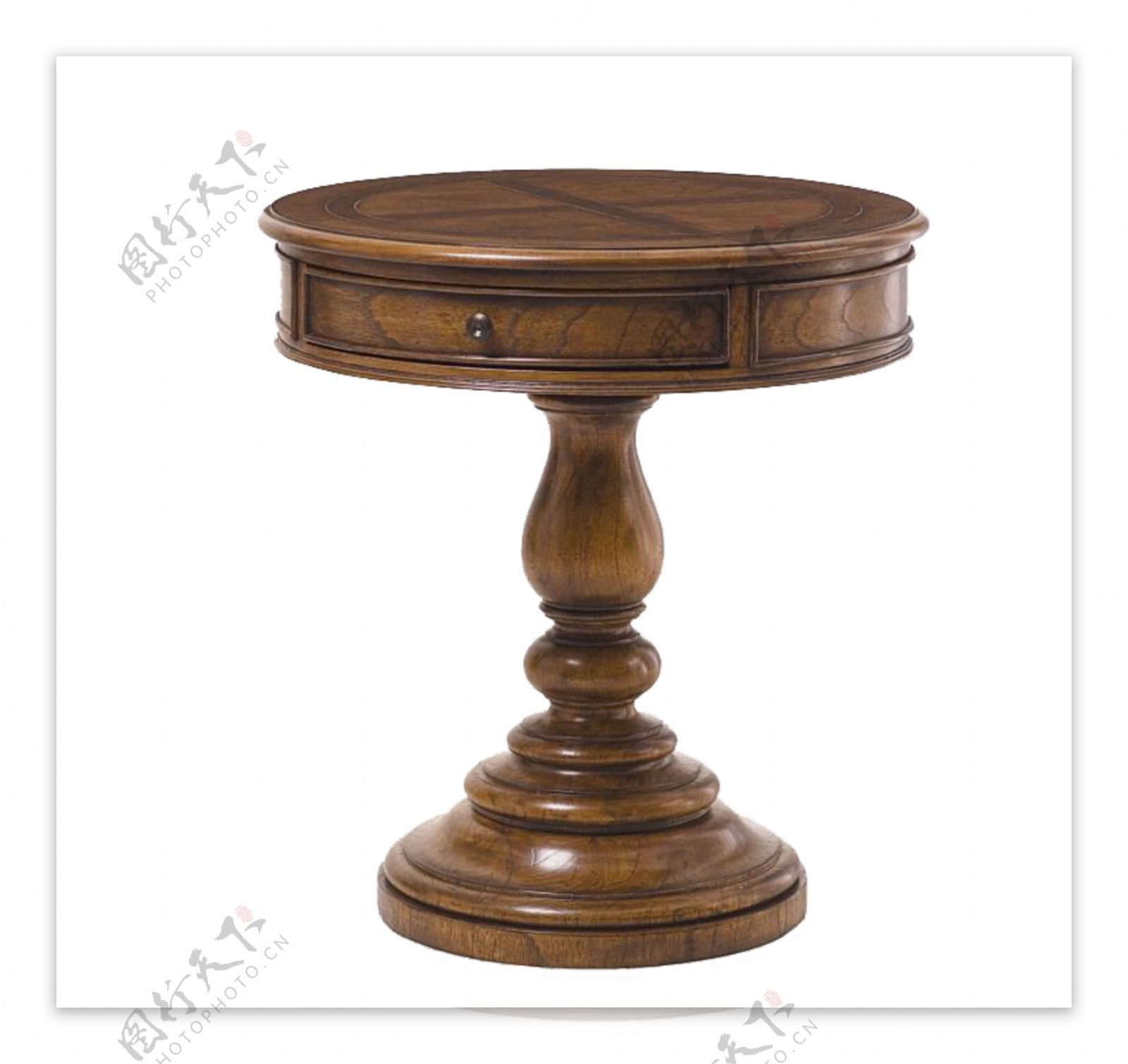木质圆形餐桌设计