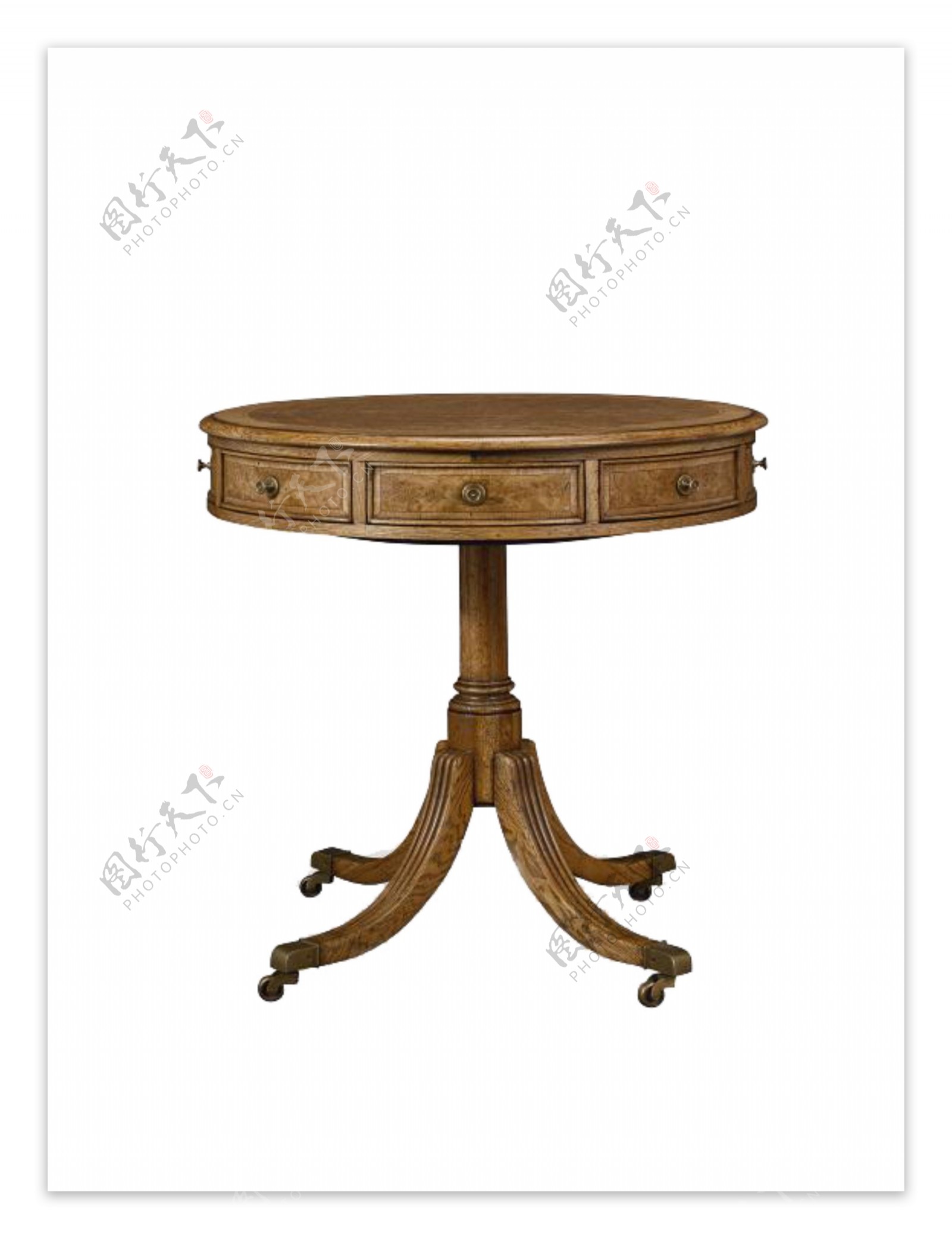 木质圆形桌子设计