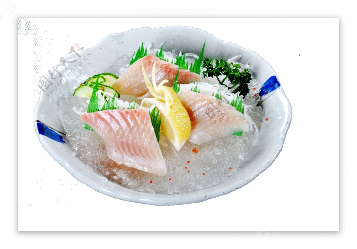 清新鱼类日式料理美食产品实物
