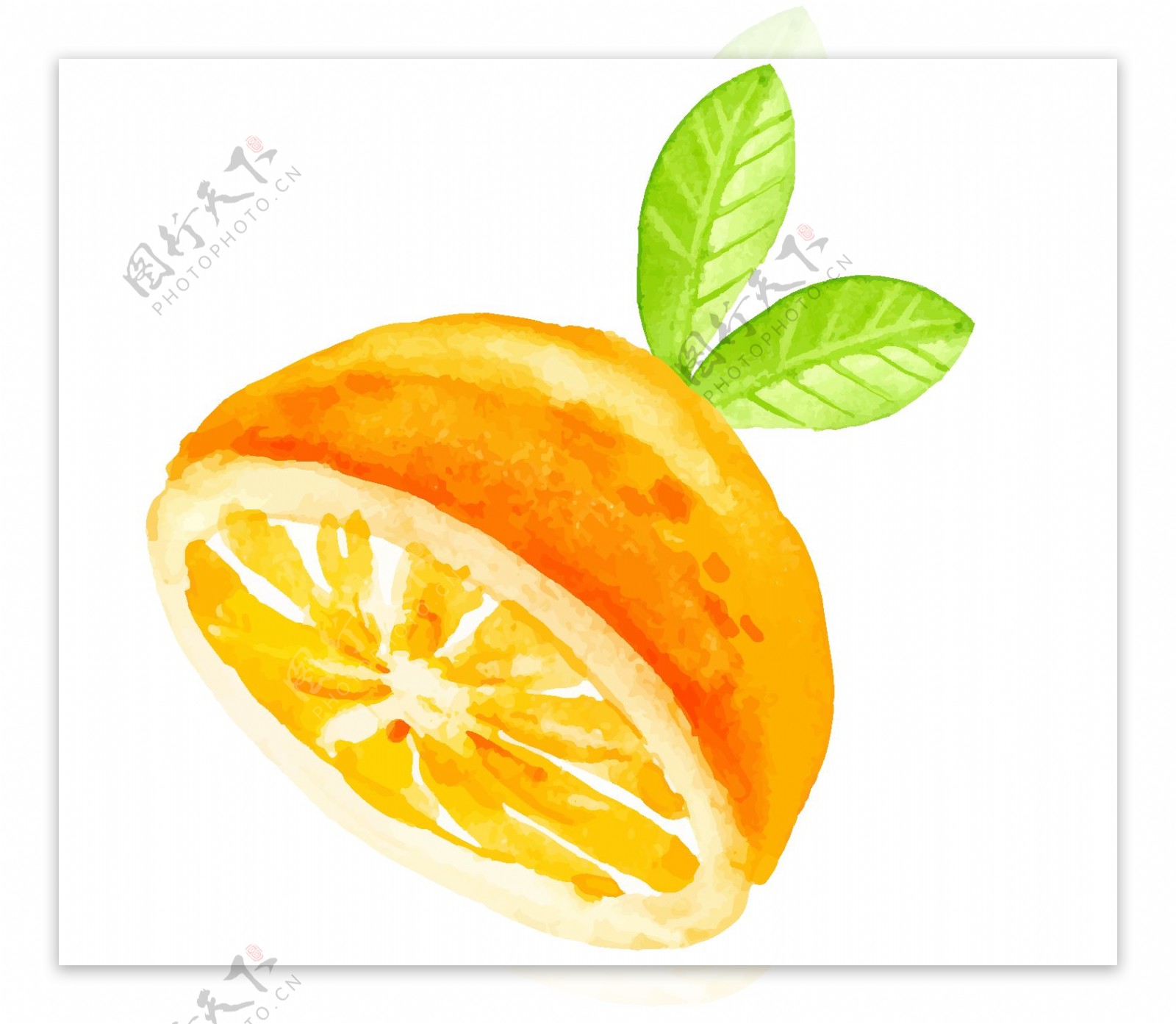 黄色柠檬水果元素