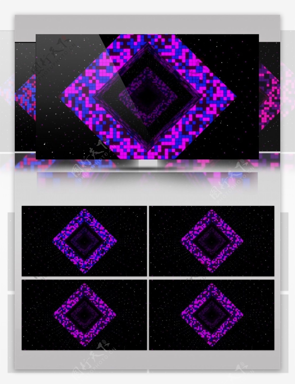 紫色花瓣光束视频素材