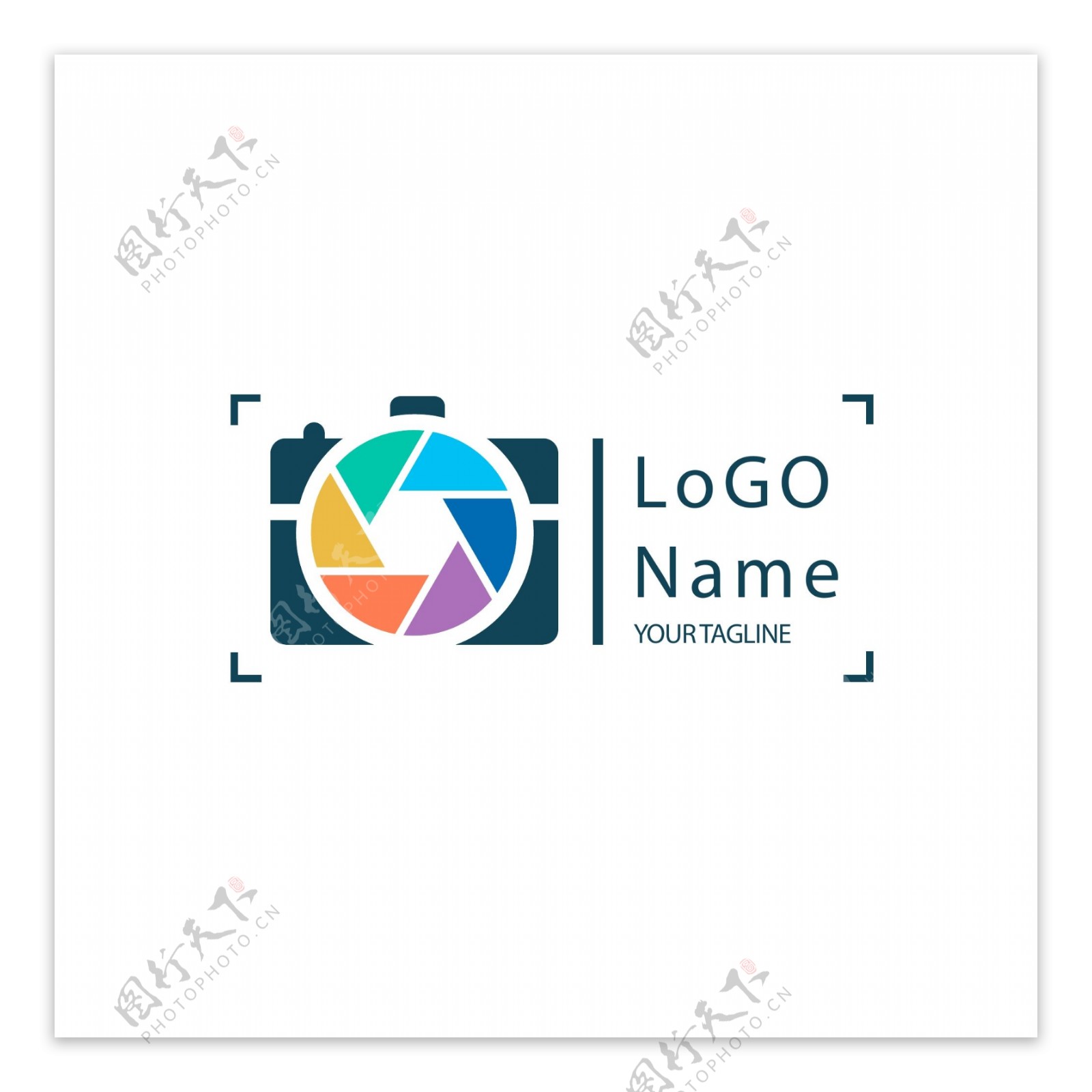 摄影商标logo模板