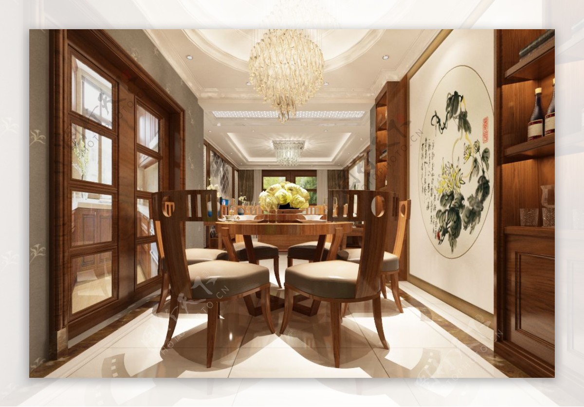 中式餐厅装饰装修效果图