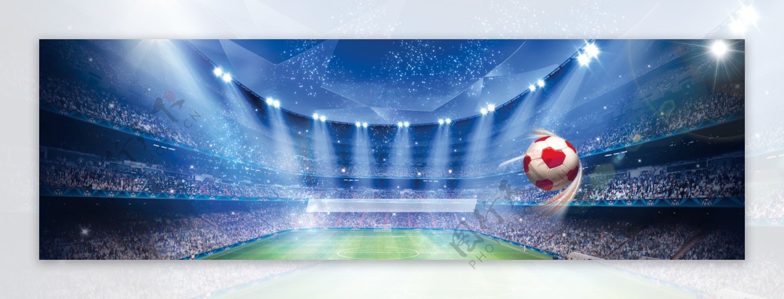 足球世界杯奖杯海报banner背景