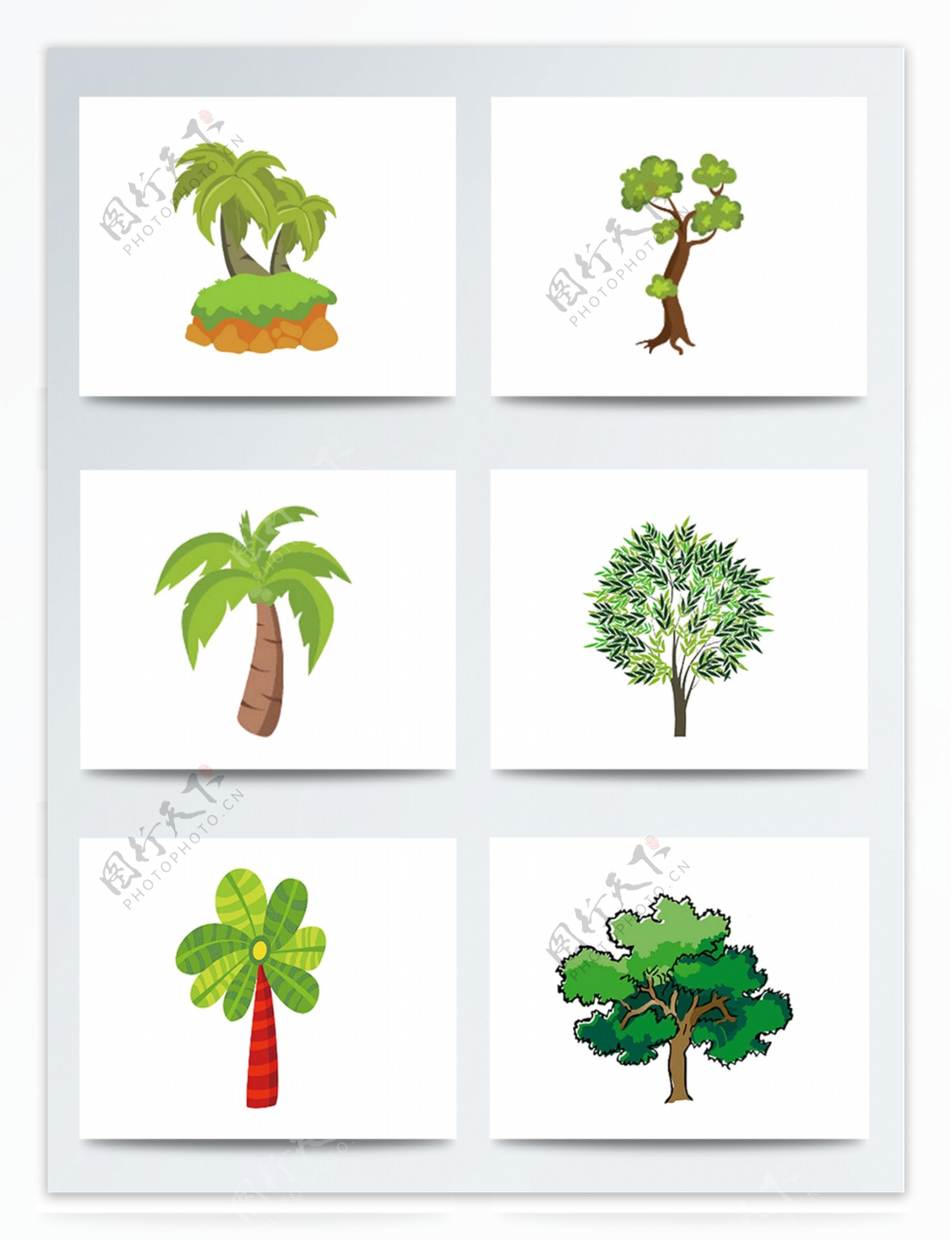 植树节卡通绿色植物