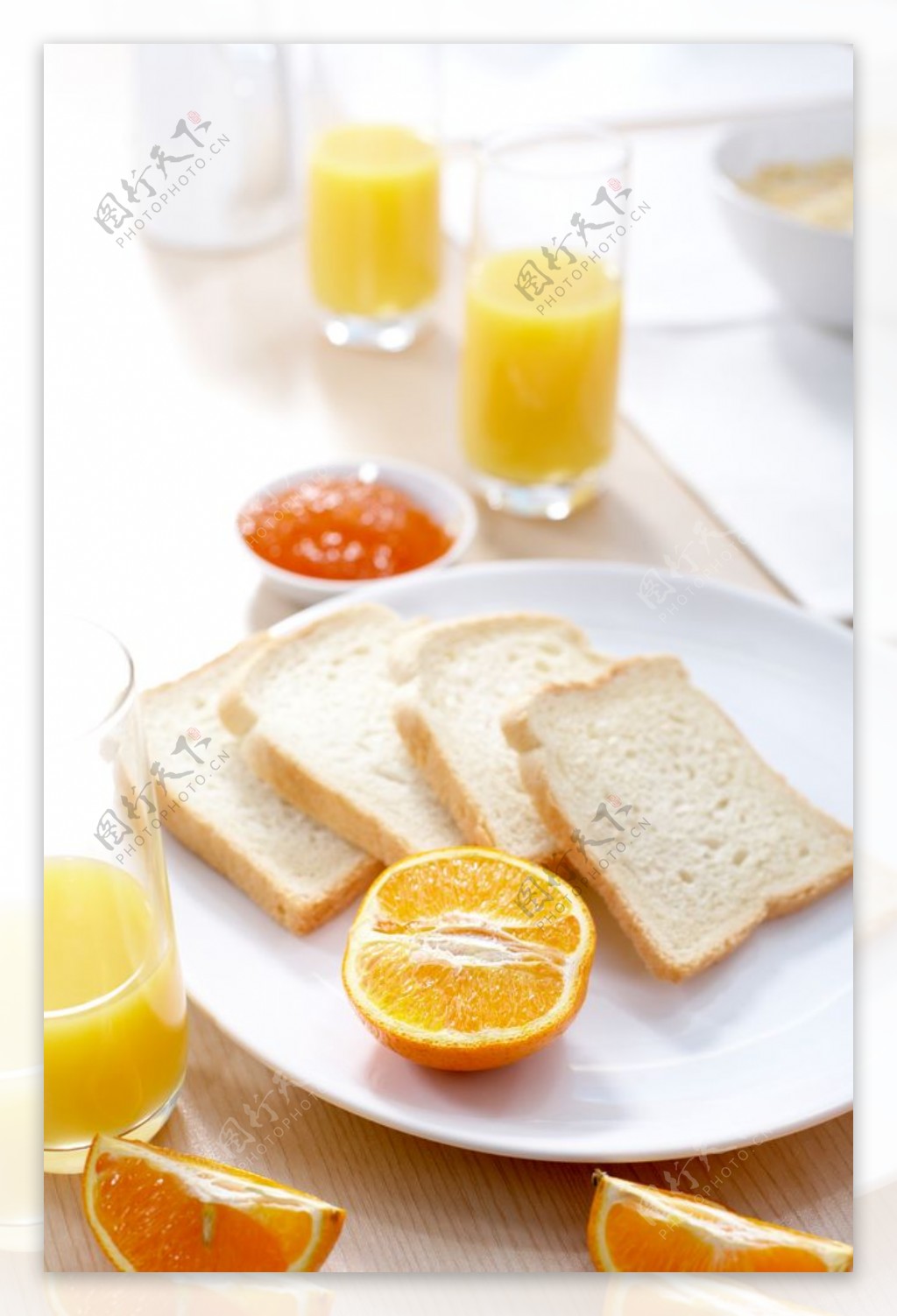 橙子和面包