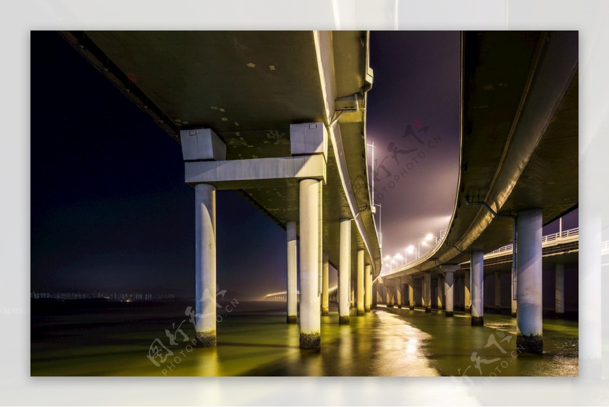 深圳湾公路大桥夜景