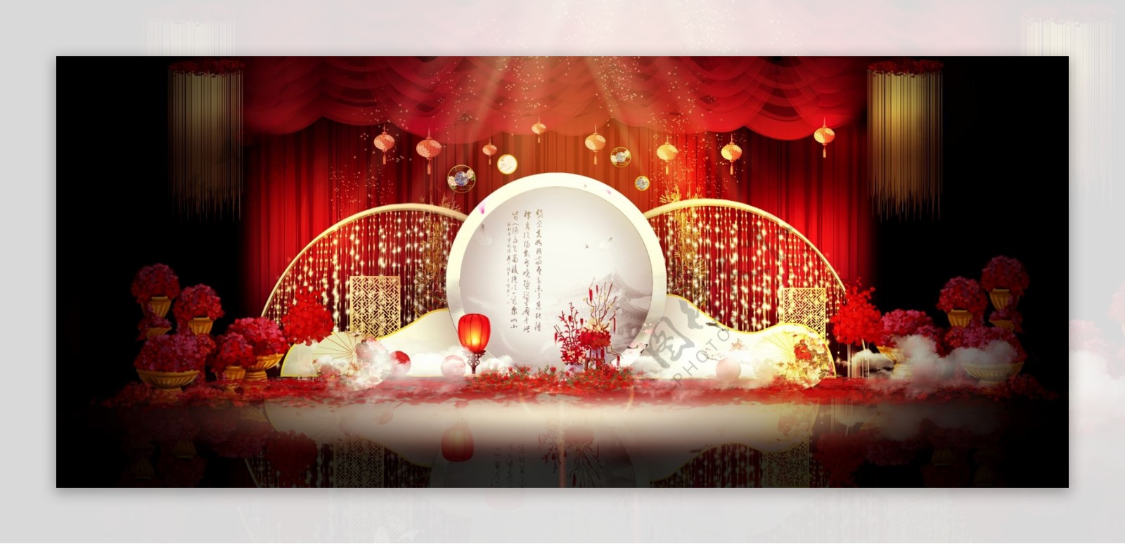 新中式红颜婚礼效果图