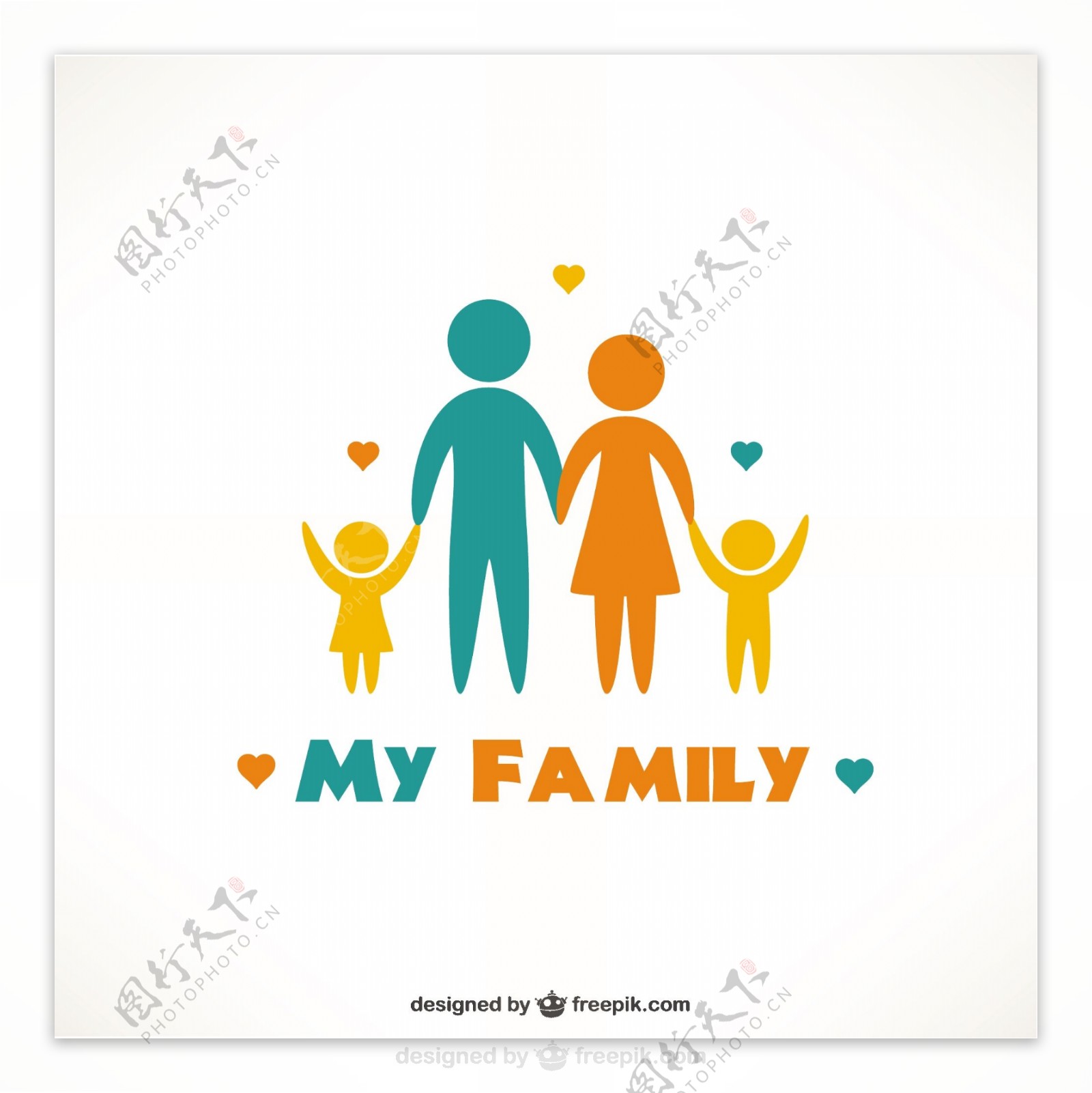 幸福的家庭图标