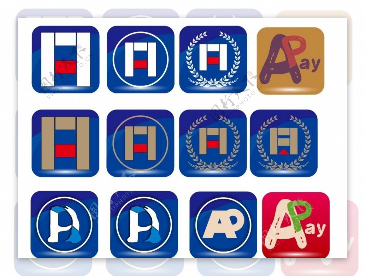 AP组合logo
