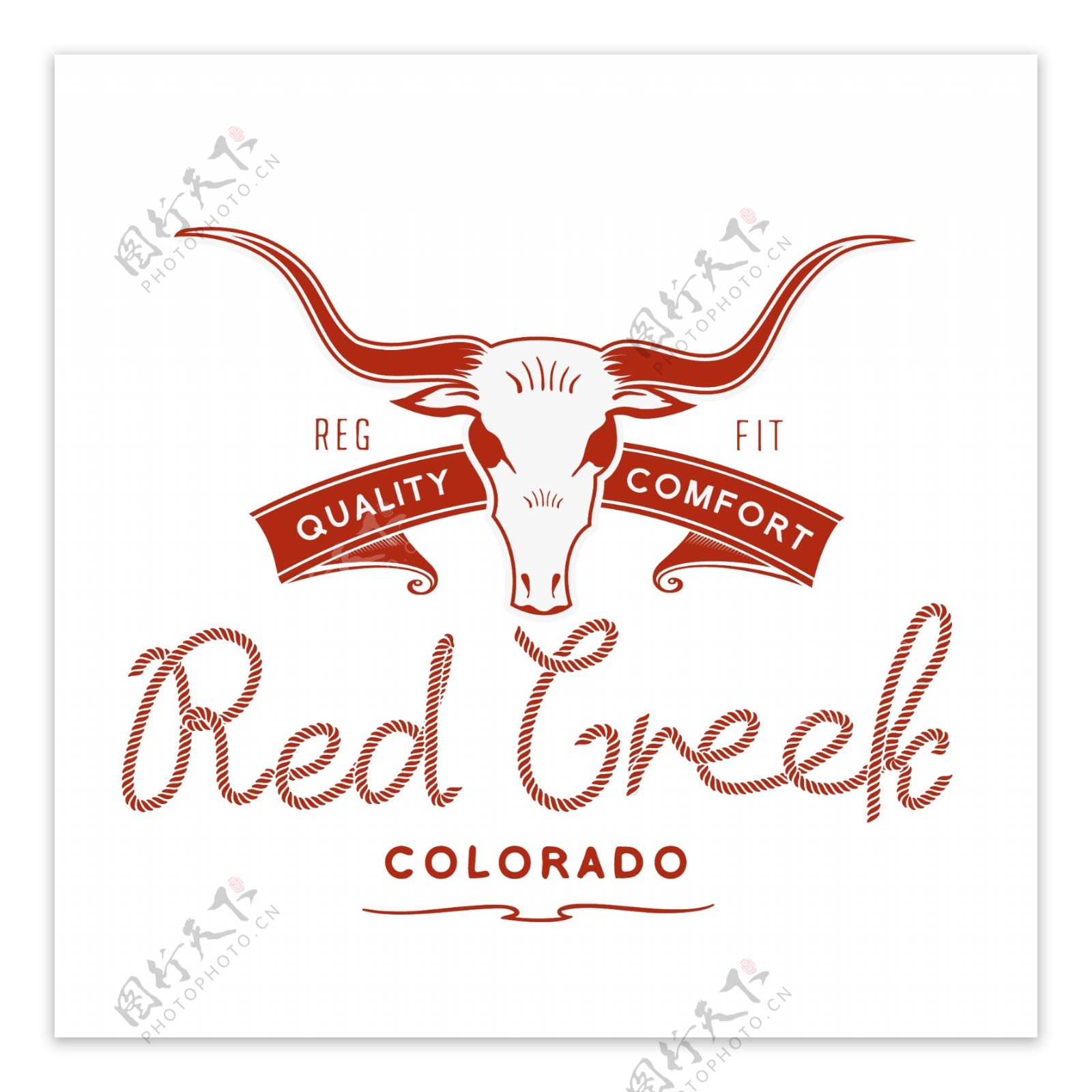 牛头标志logo