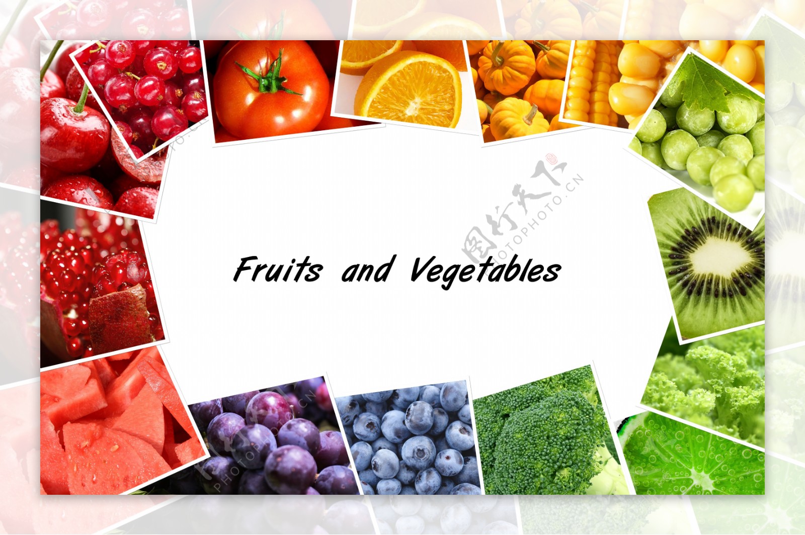 水果蔬菜的色彩拼接7