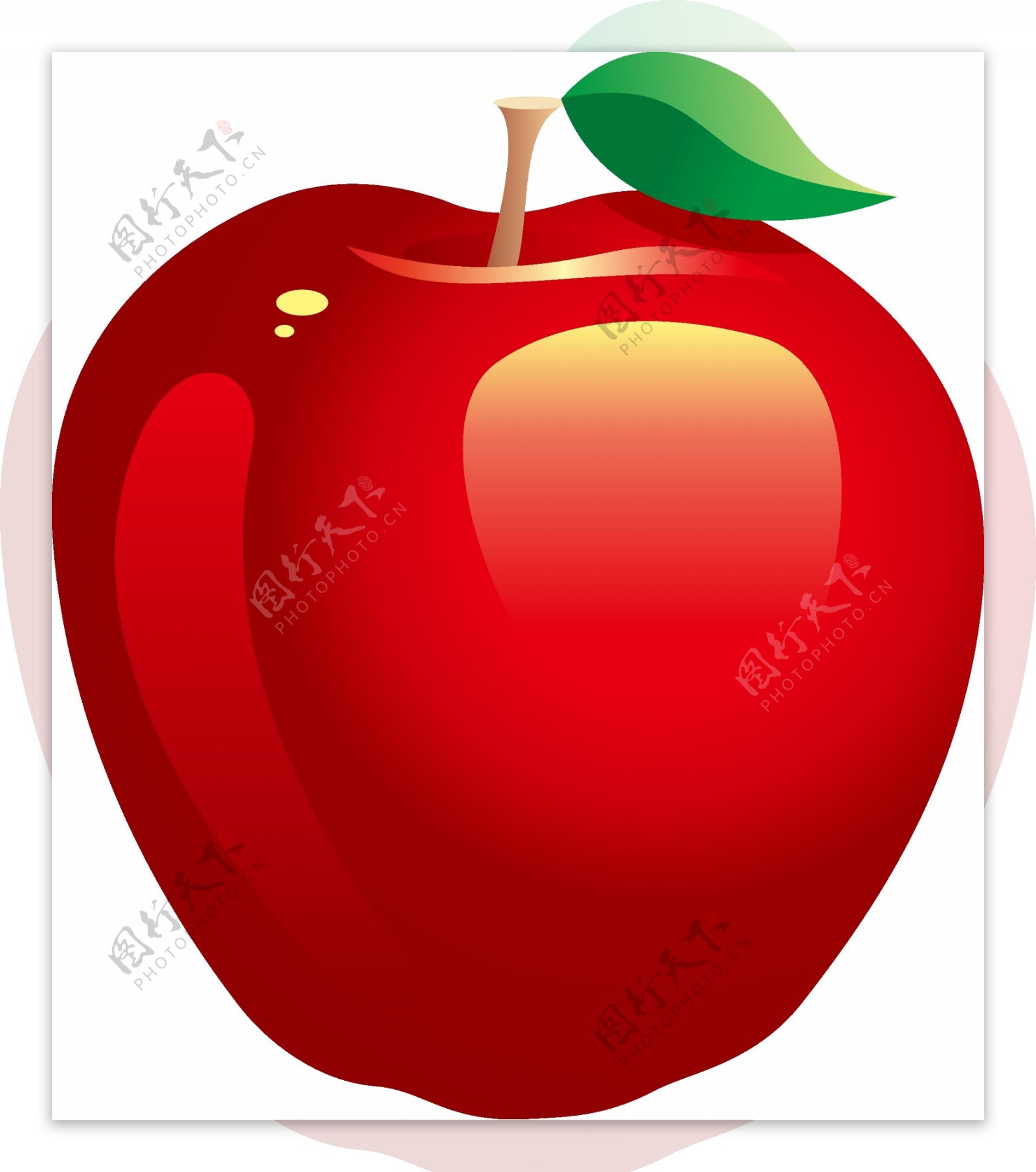 矢量红色苹果元素