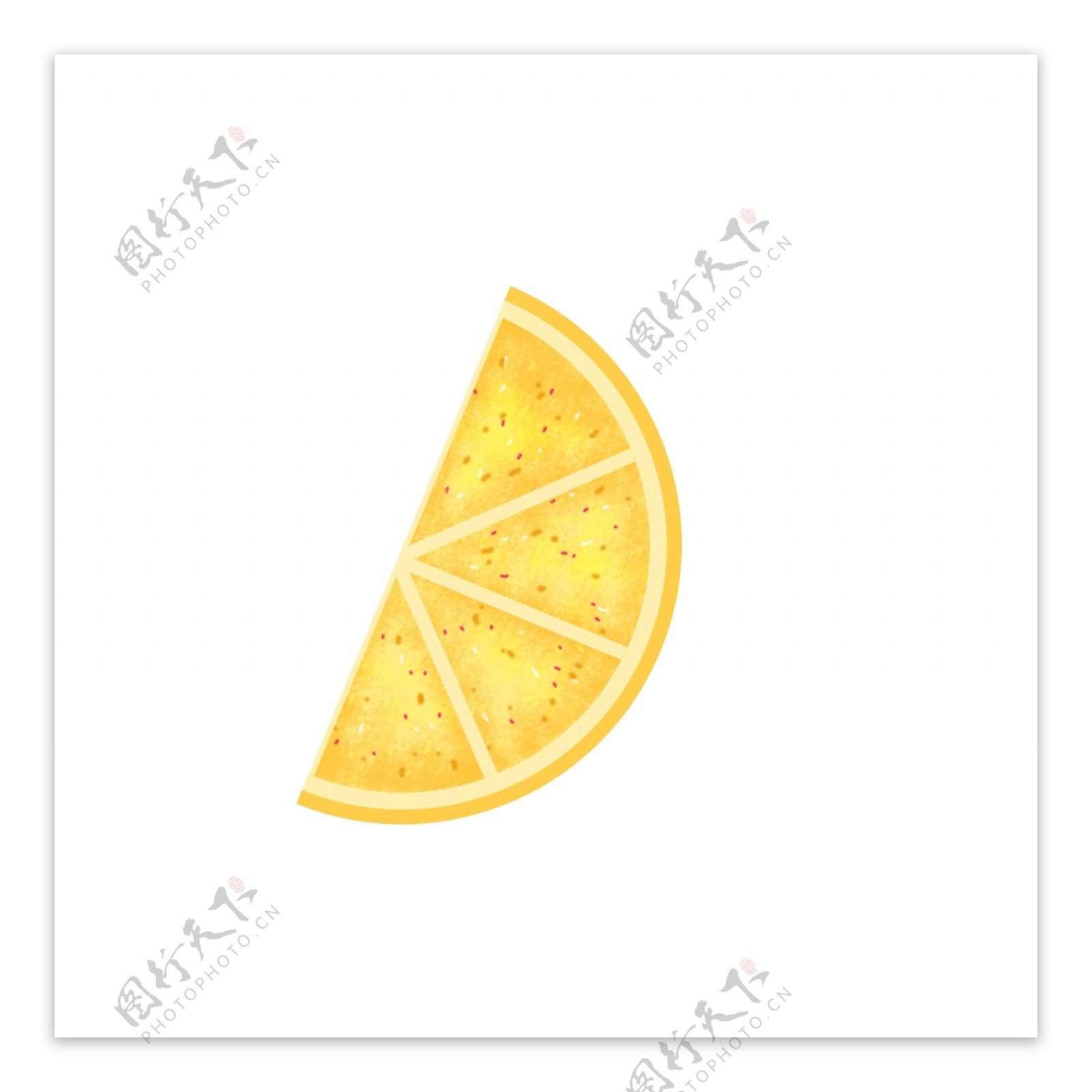 插画手绘柠檬水果素材