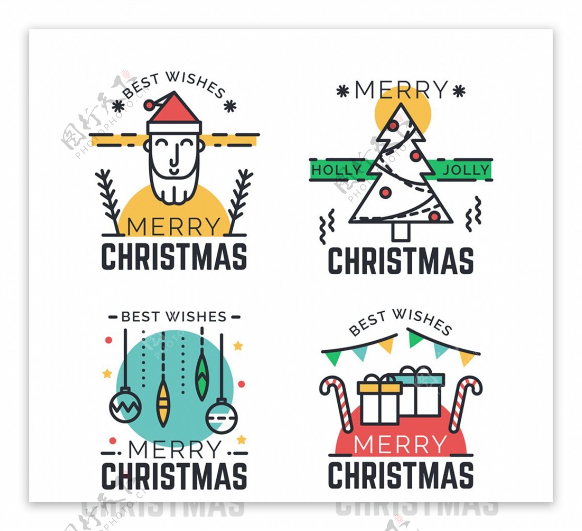 4款创意圣诞祝福标签