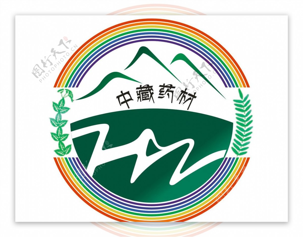 中藏药材logo