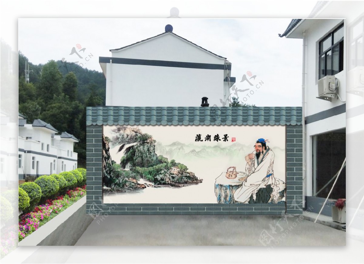 生态茶叶园区形象文化墙