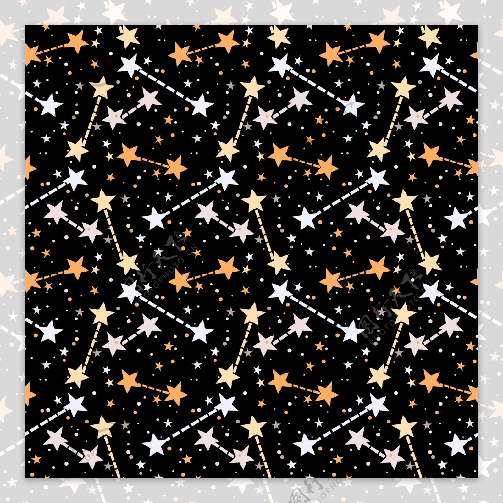 五角星图案花纹