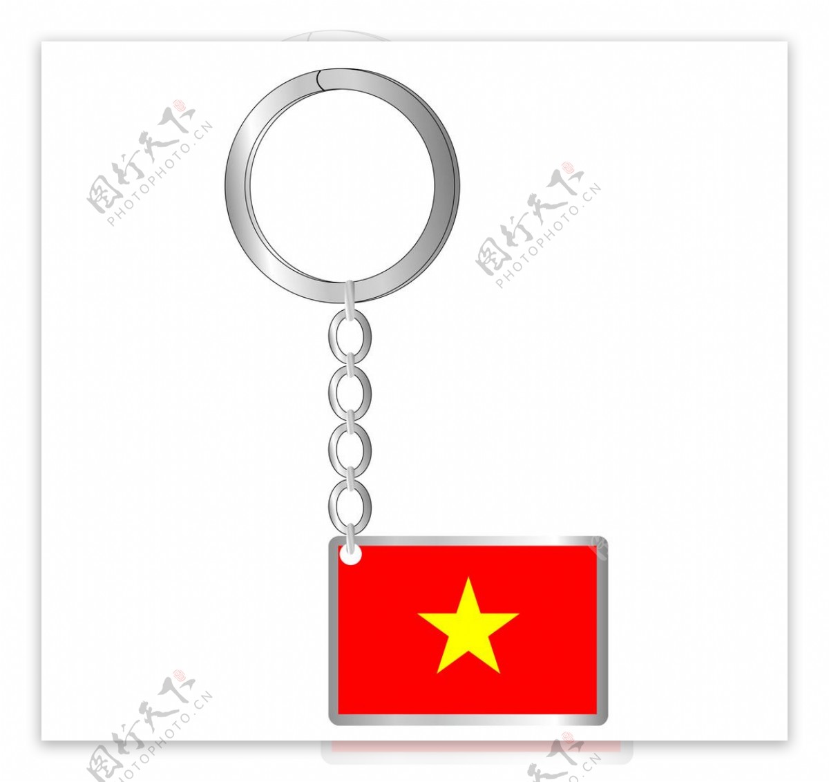 越南国旗旅游品钥匙扣