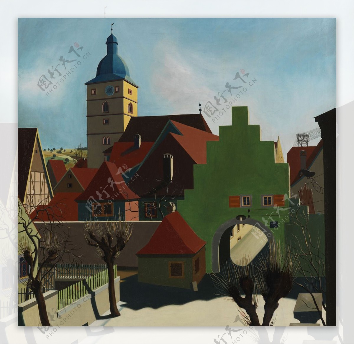 欧洲小镇装饰油画