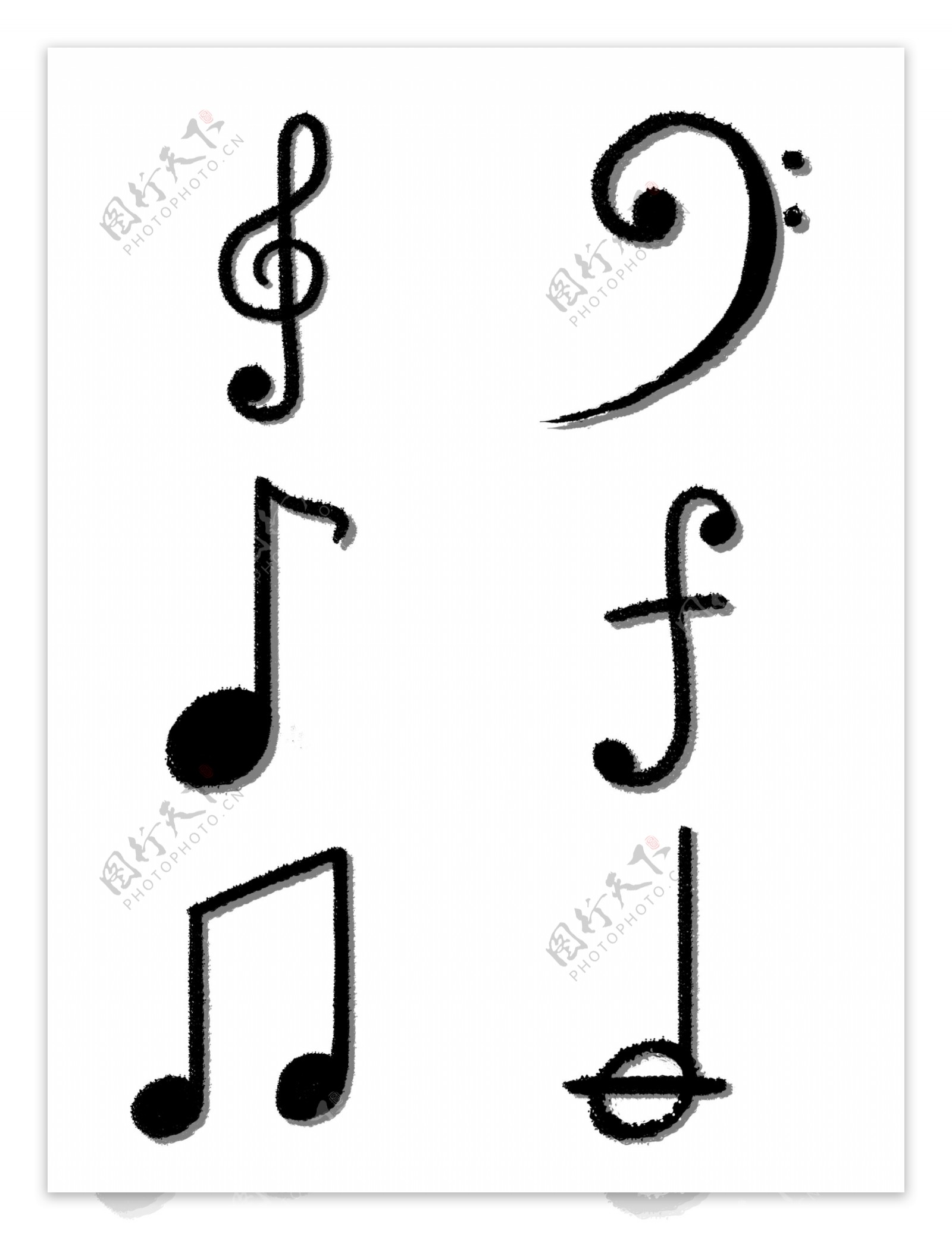 水墨音符音乐元素音乐节音乐音符