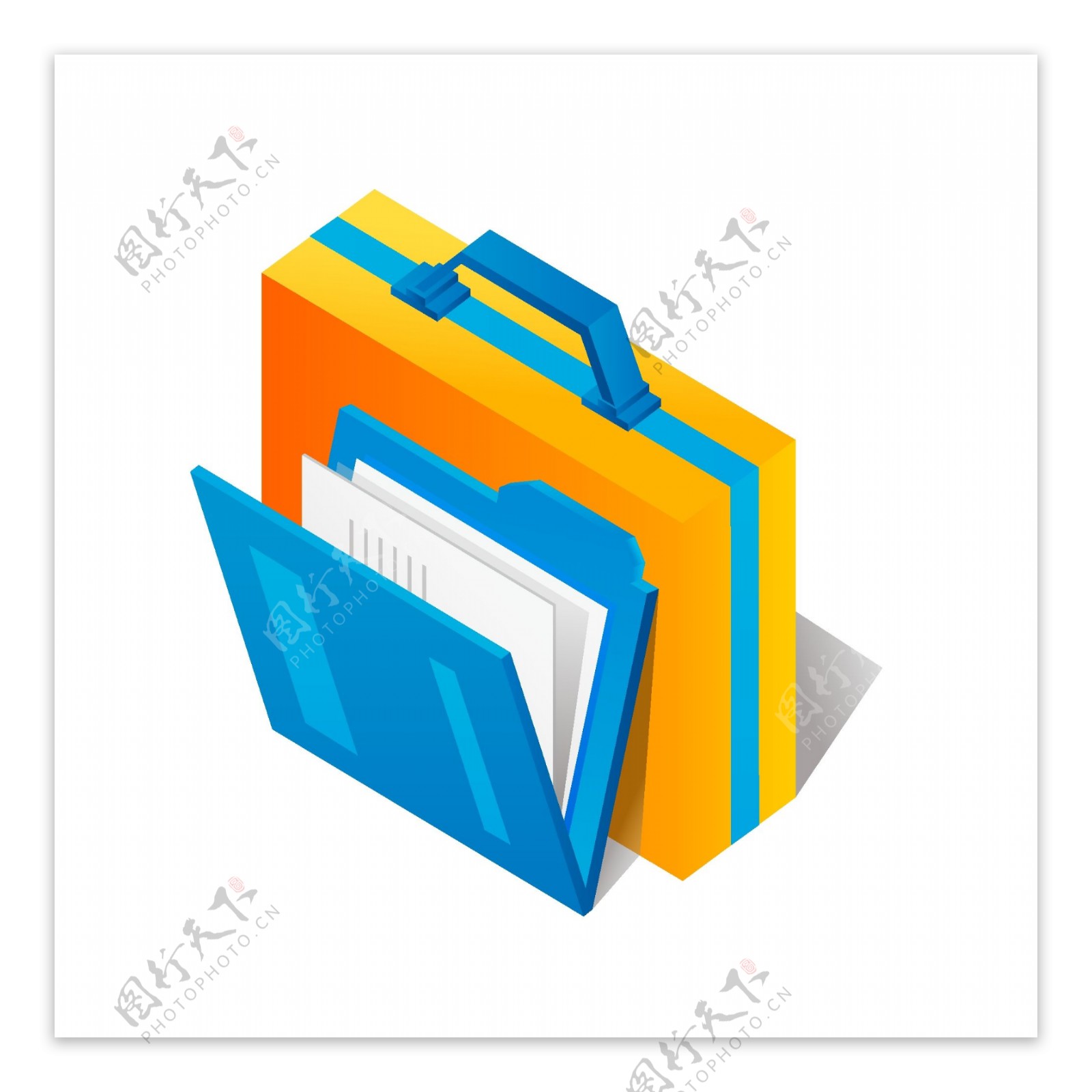 办公文件夹和公文包可商用元素
