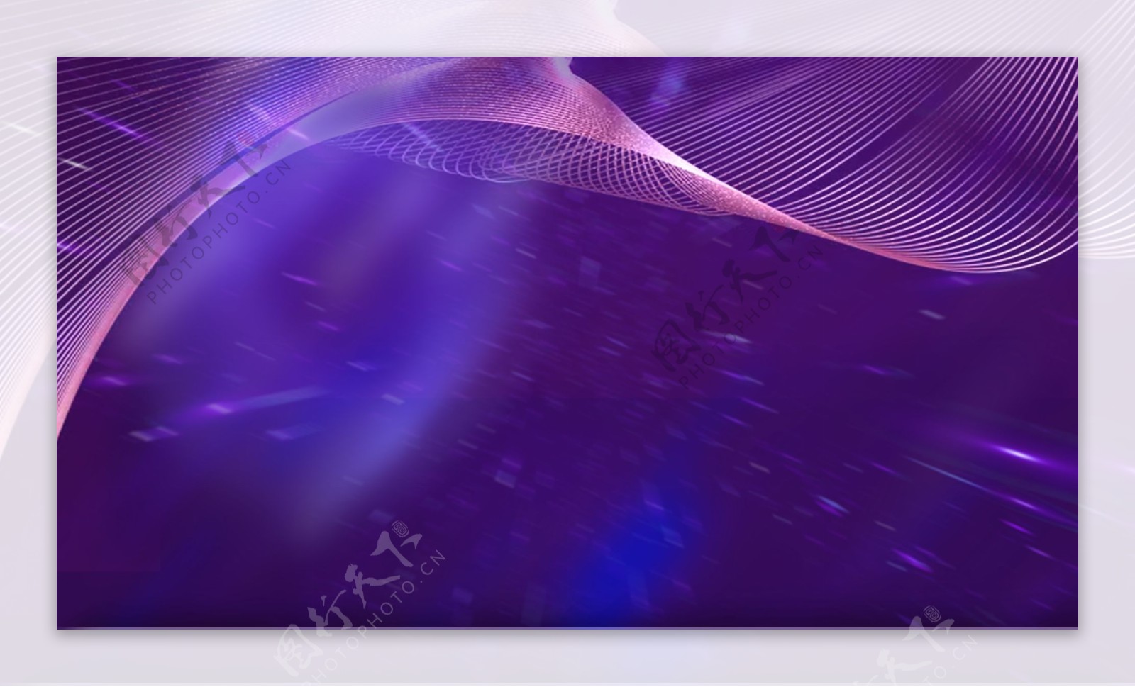 紫色梦幻科技风雪点舞台背景素材