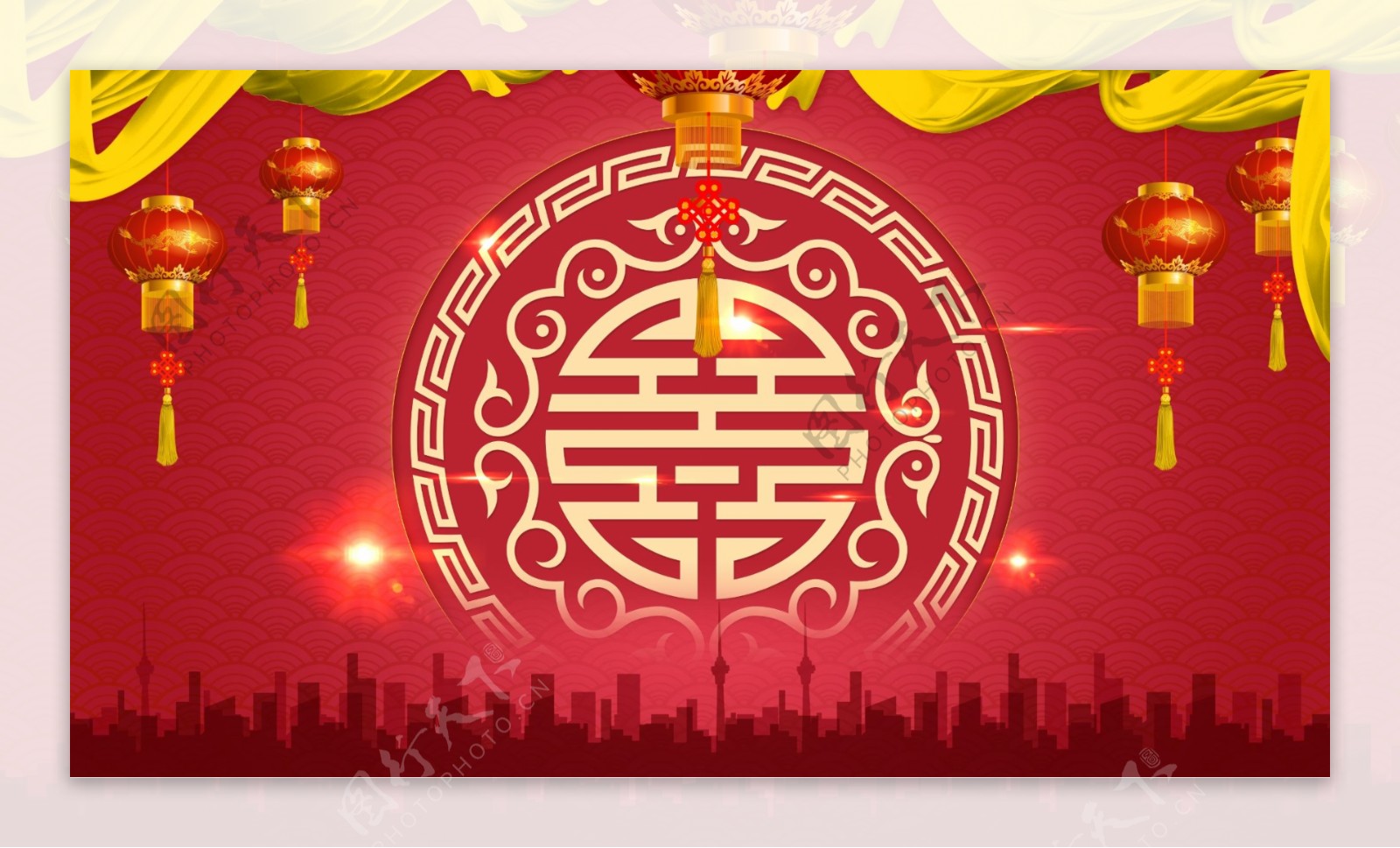 大气中国风新年背景