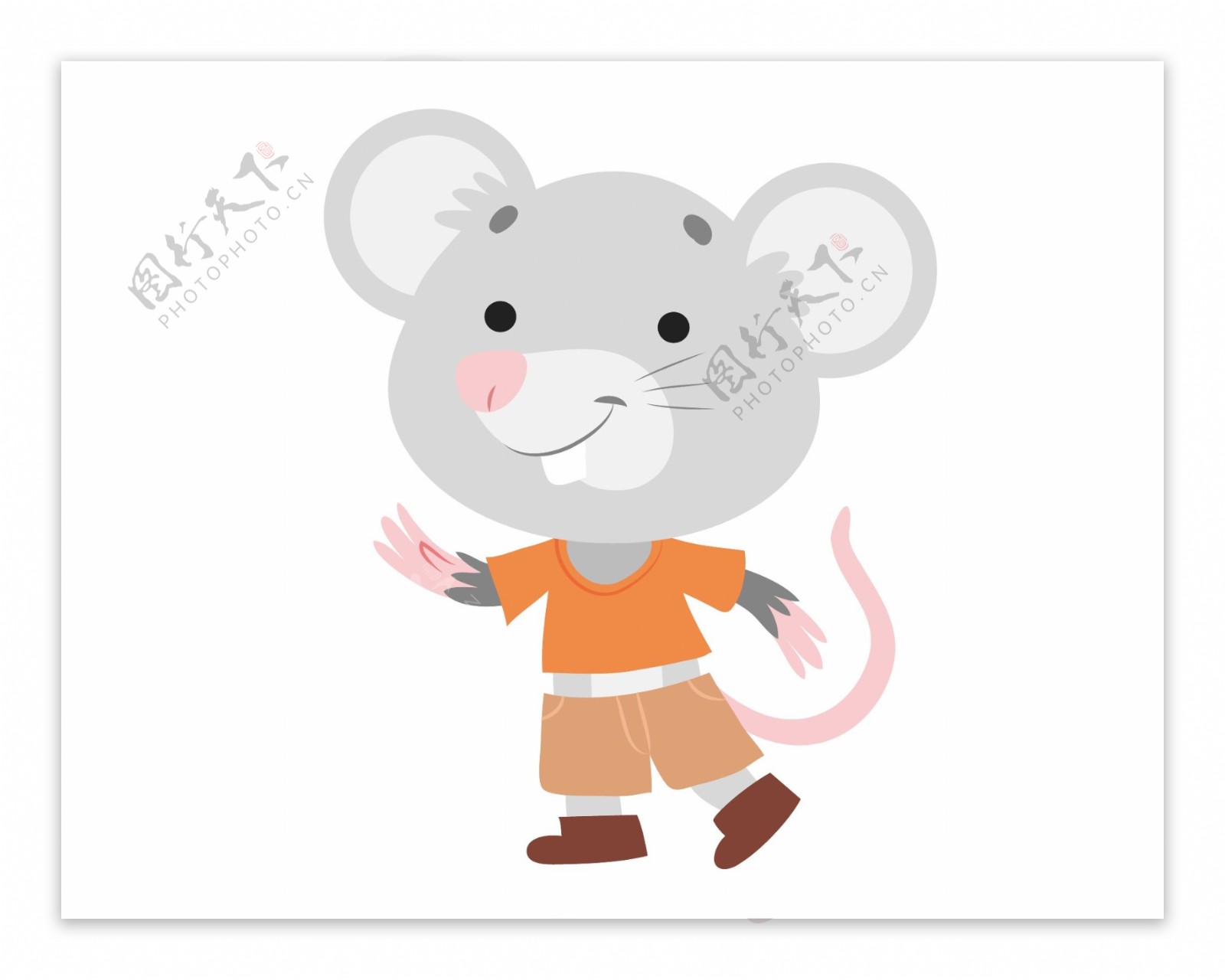 卡通可爱小老鼠元素