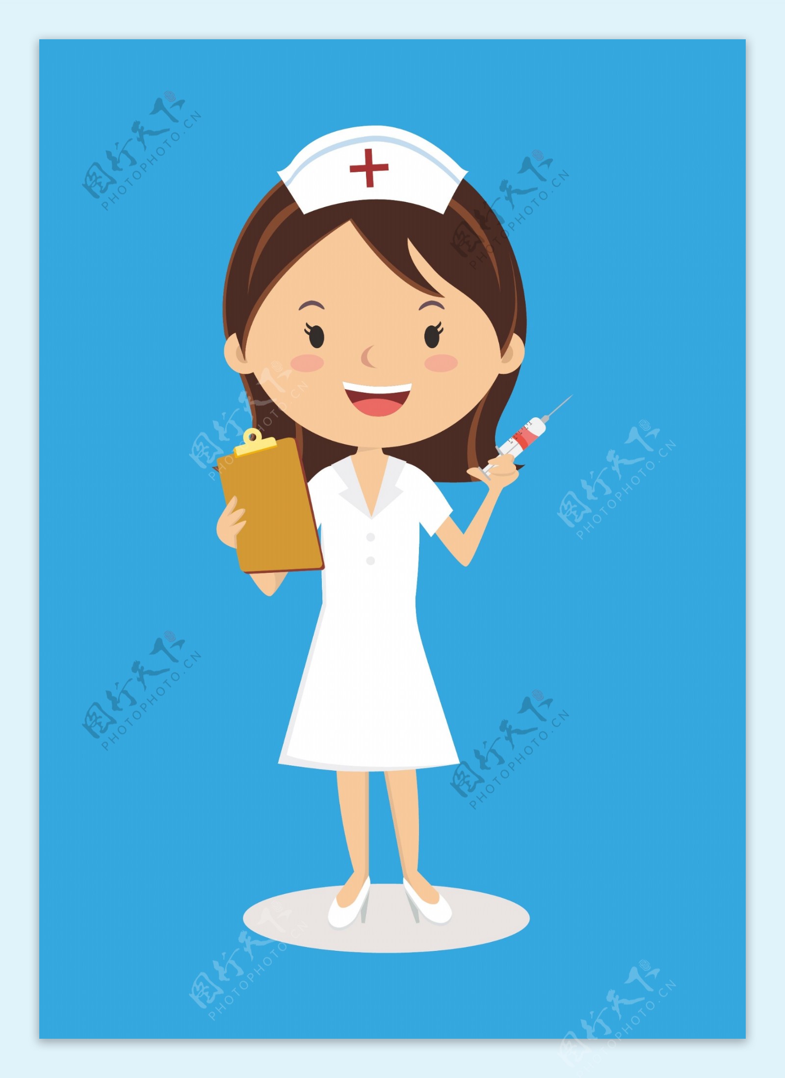 卡通护士平面广告素材免费下载(图片编号:816741)-六图网