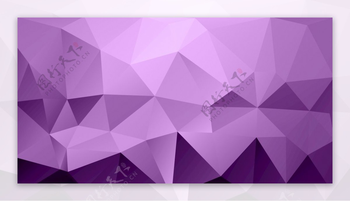 紫色渐变几何多边形背景底纹