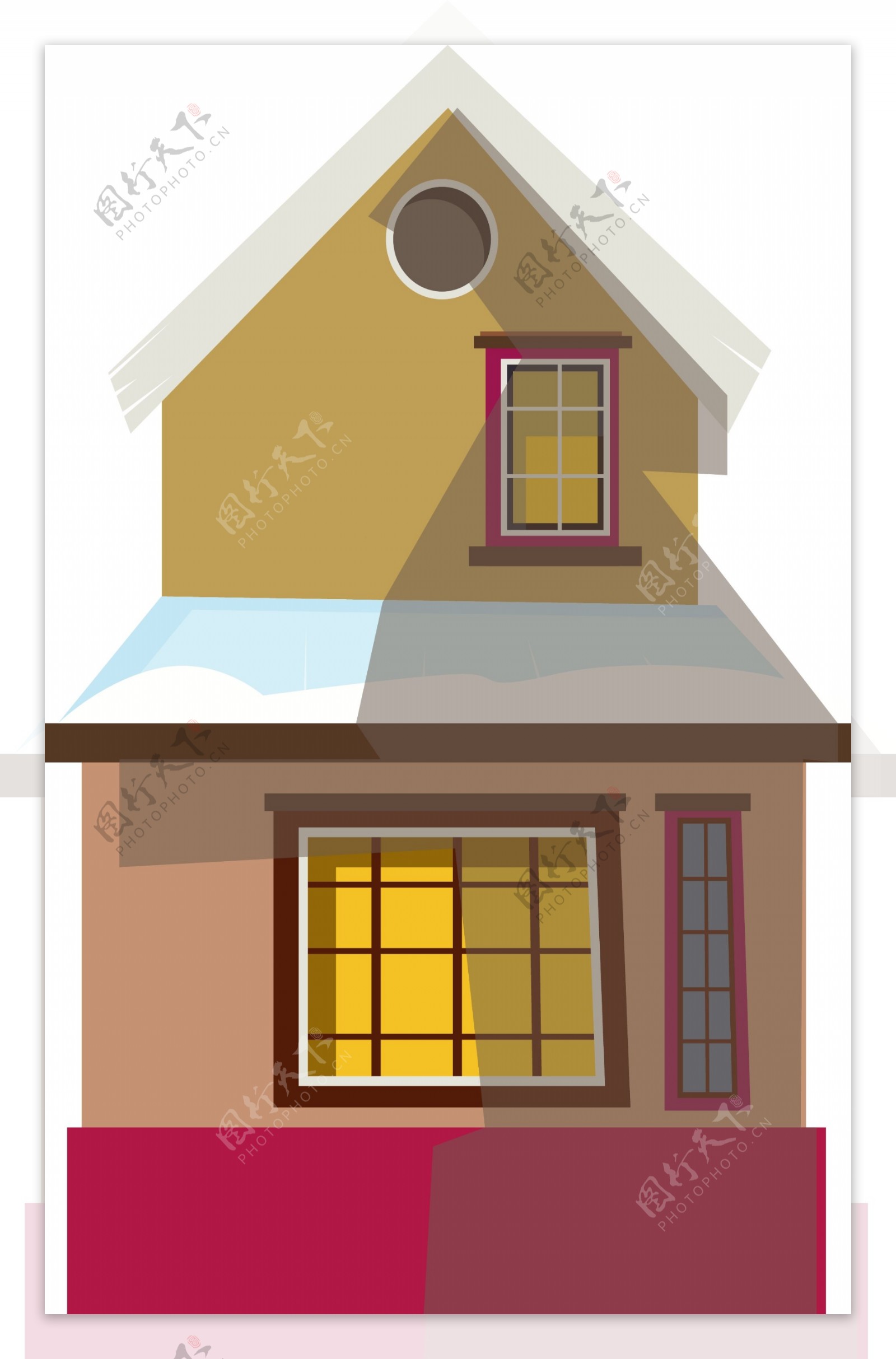 房子背景元素图标可商用