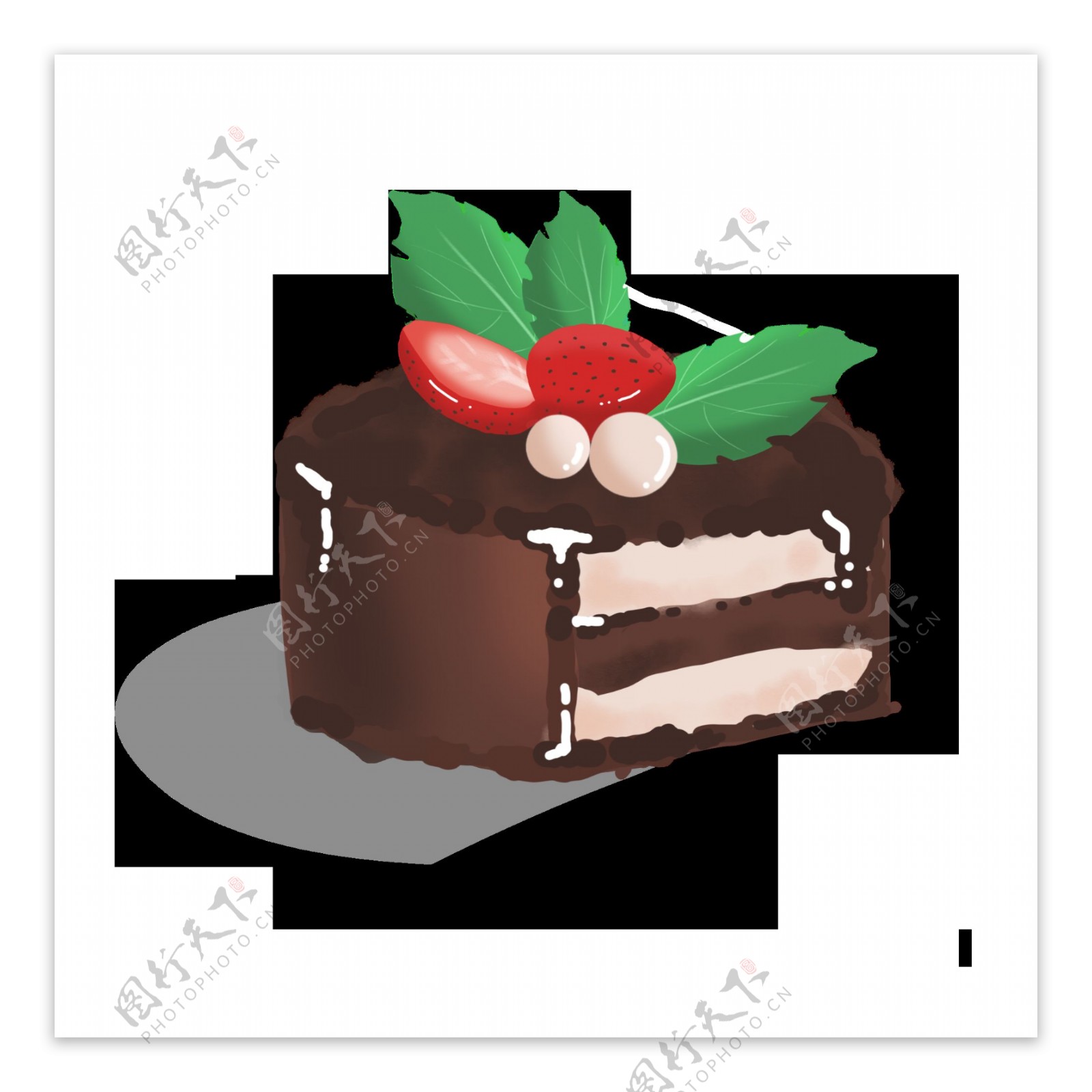 草莓巧克力美味蛋糕食物