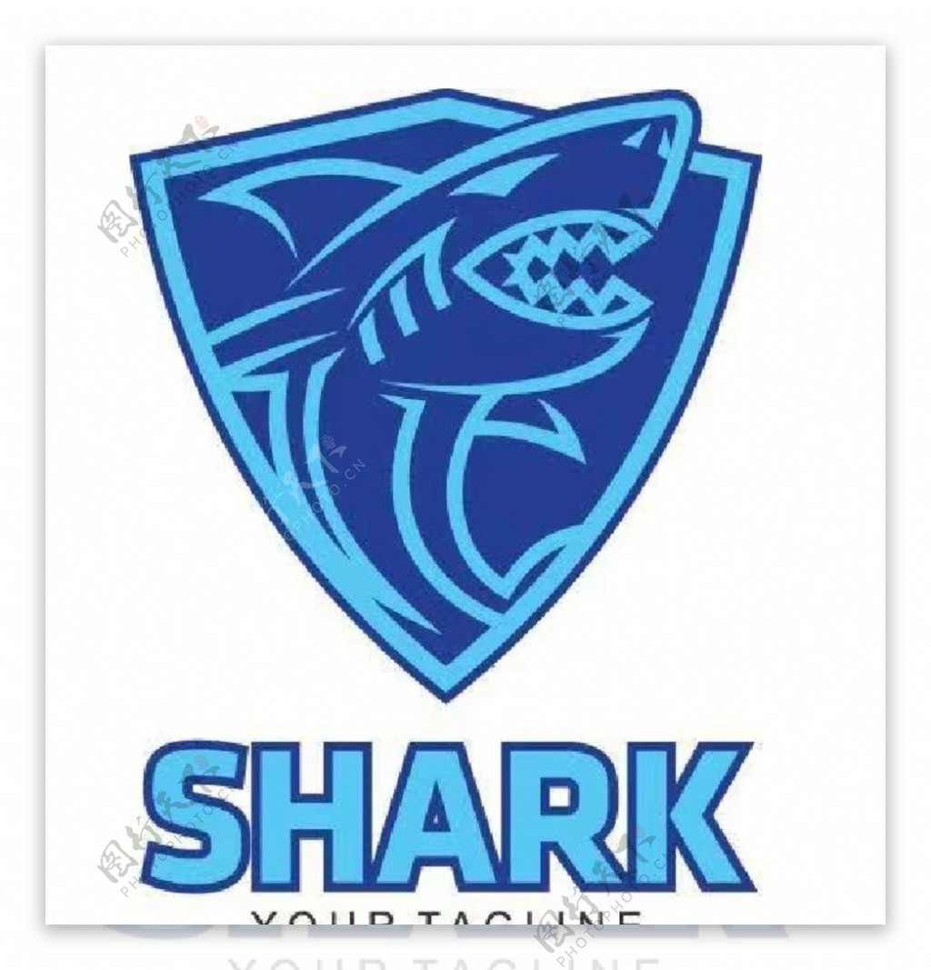 蓝色鲨鱼图标