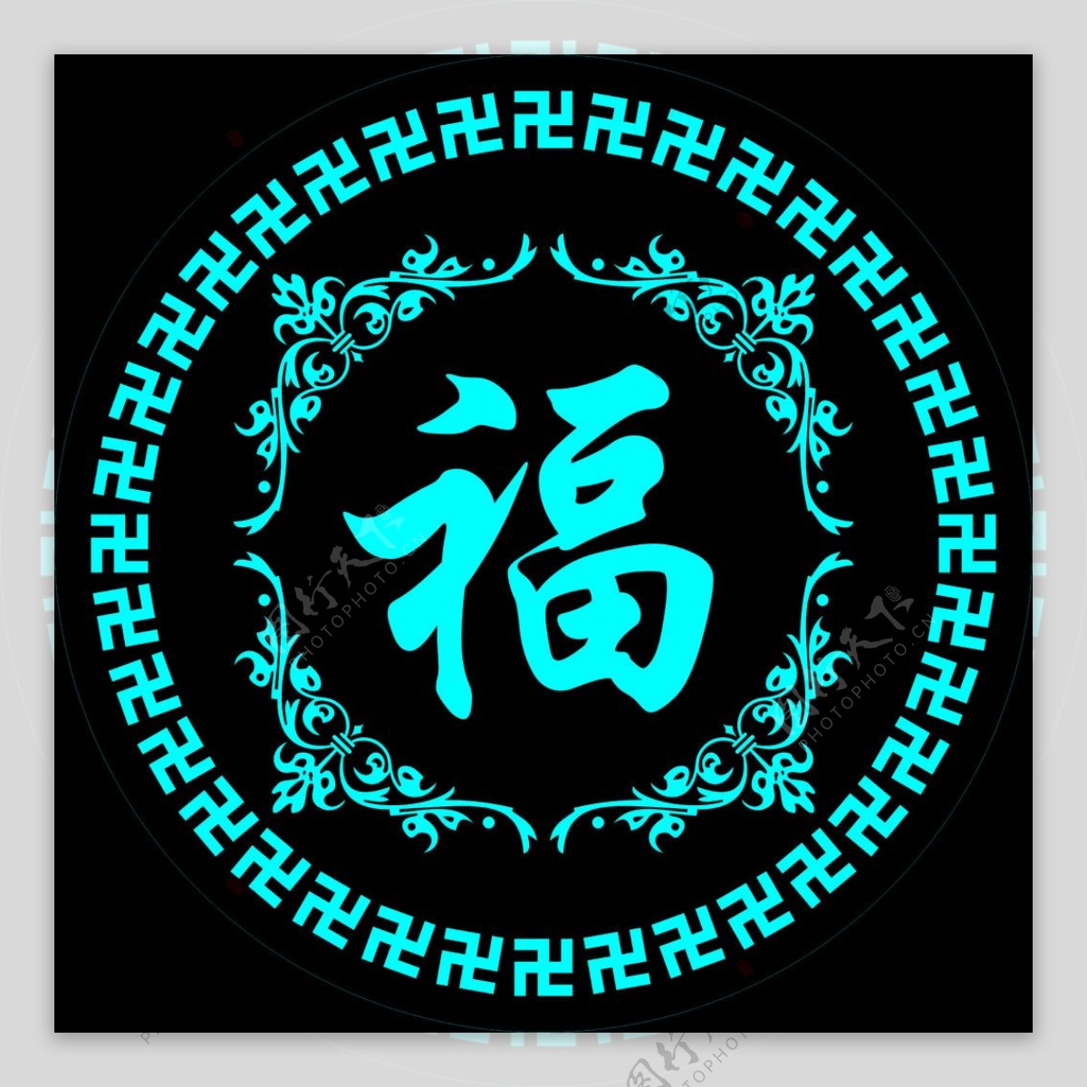 中式福字装饰228108cdr.zip
