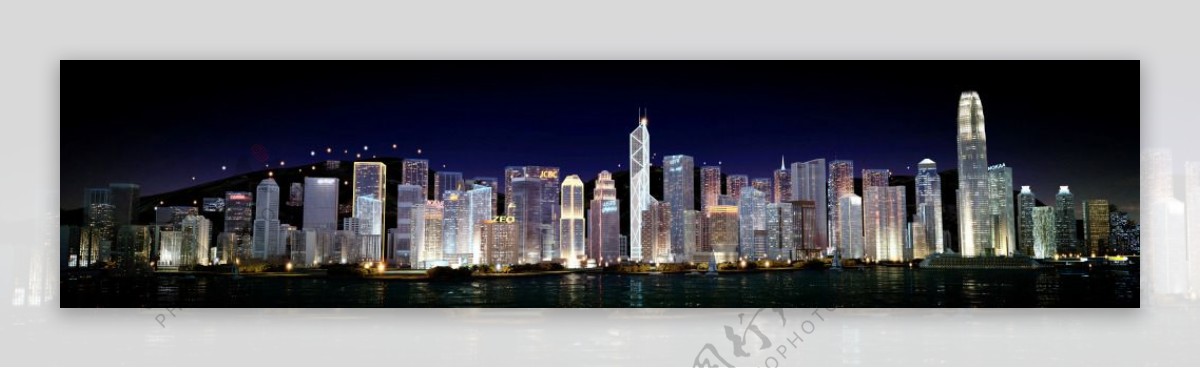 香港夜景3d模型