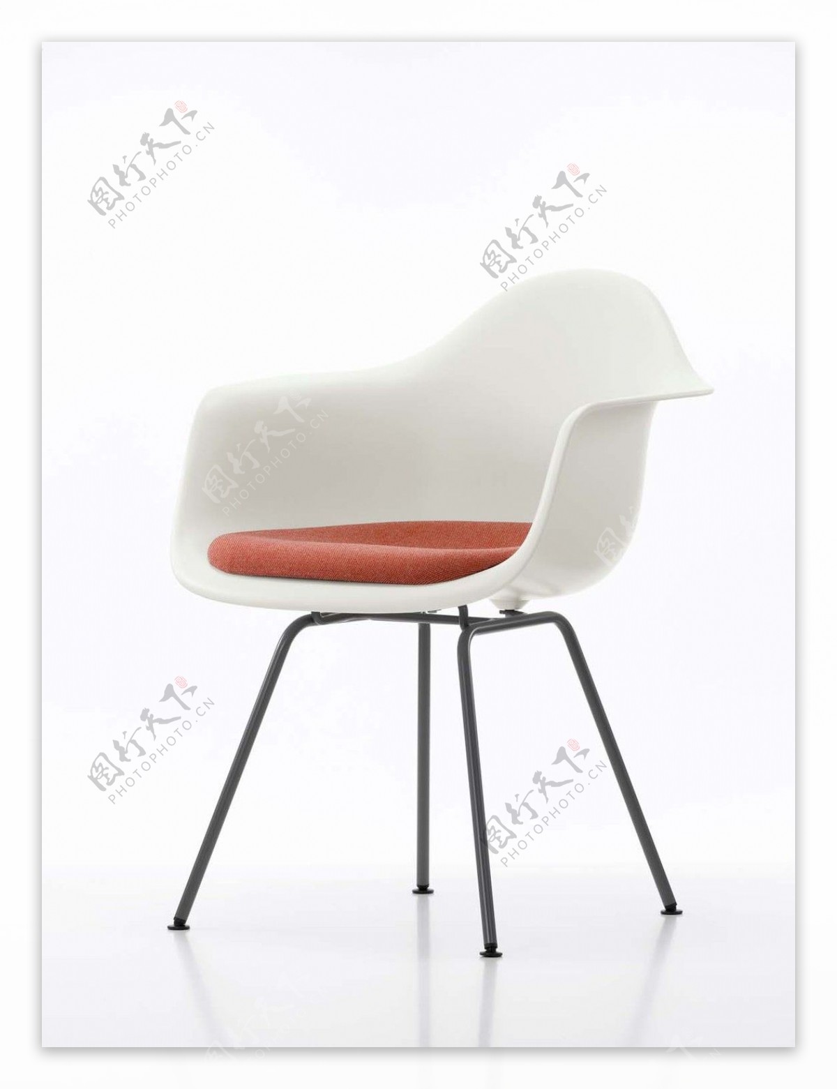 时尚现代红白色椅子模型素材